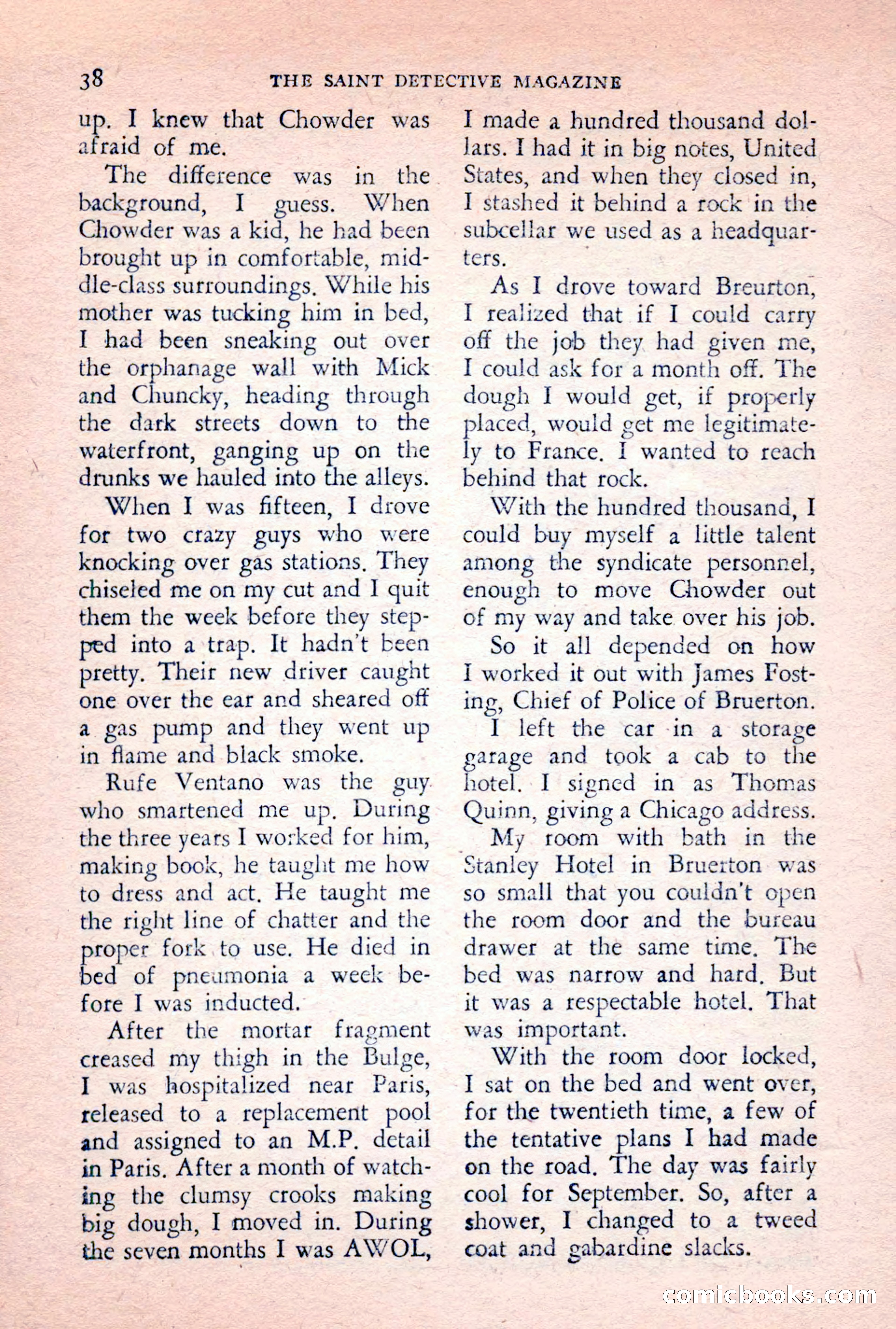 The Saint Detective Magazine, February 1956 — page 40 of 164