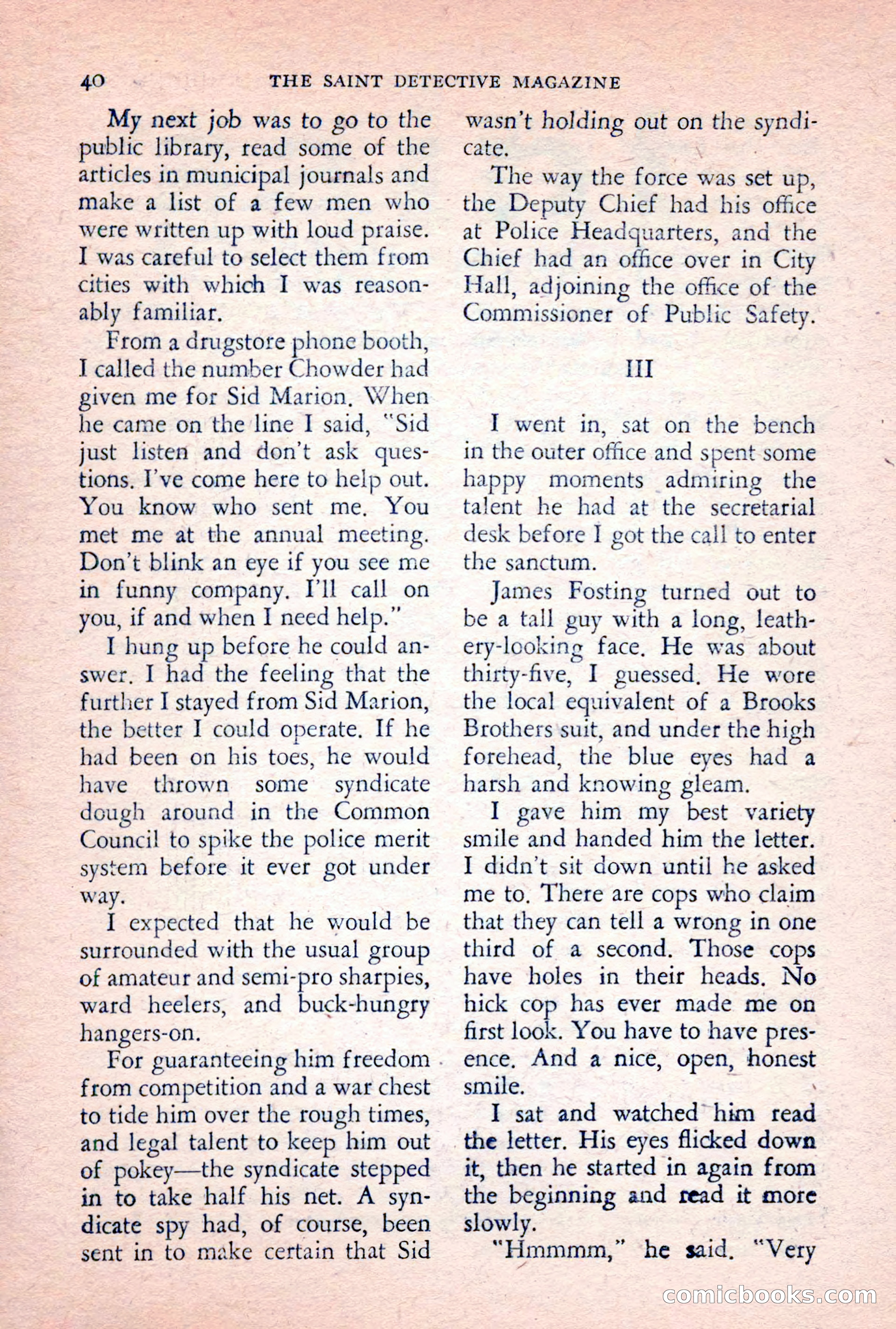 The Saint Detective Magazine, February 1956 — page 42 of 164