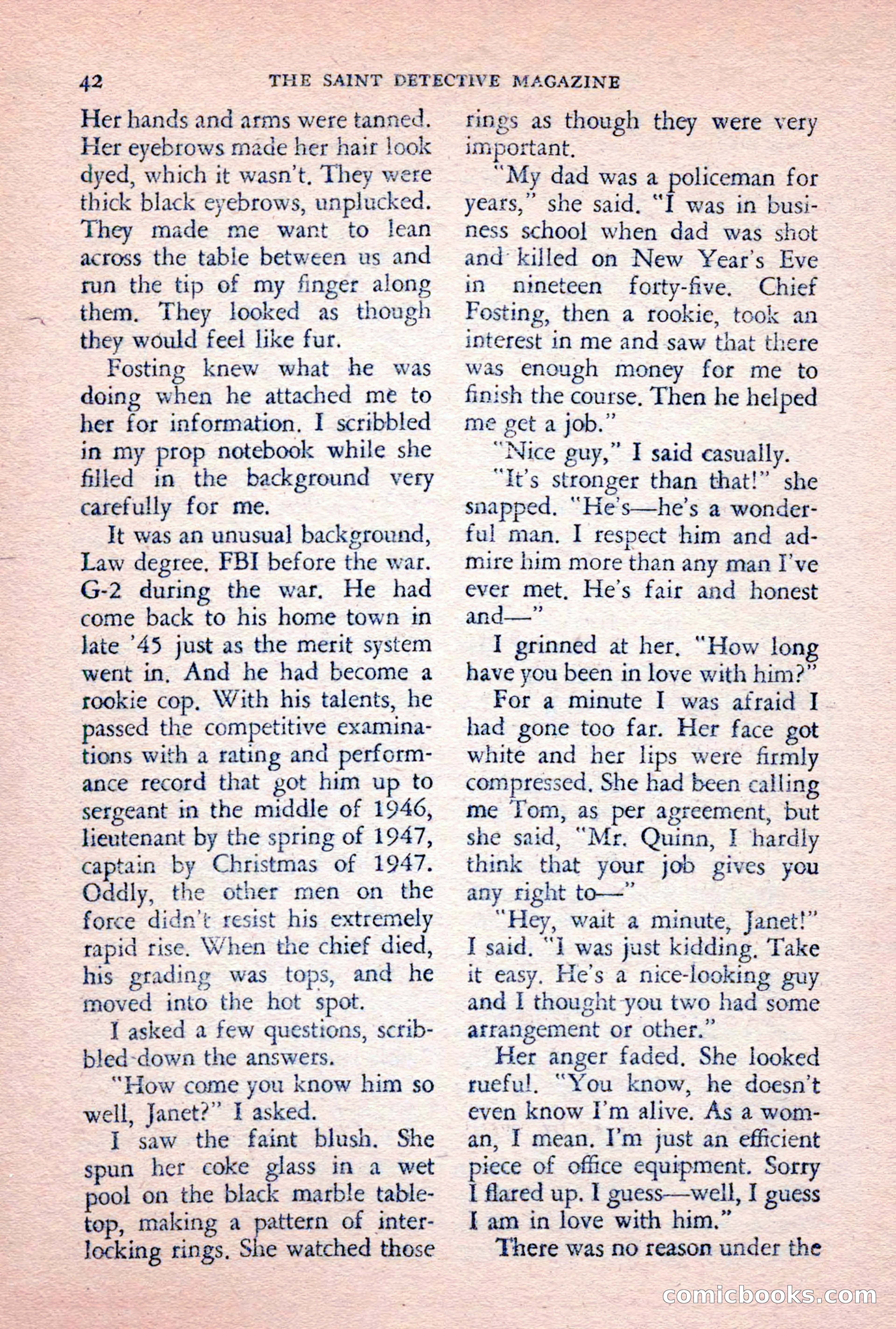 The Saint Detective Magazine, February 1956 — page 44 of 164