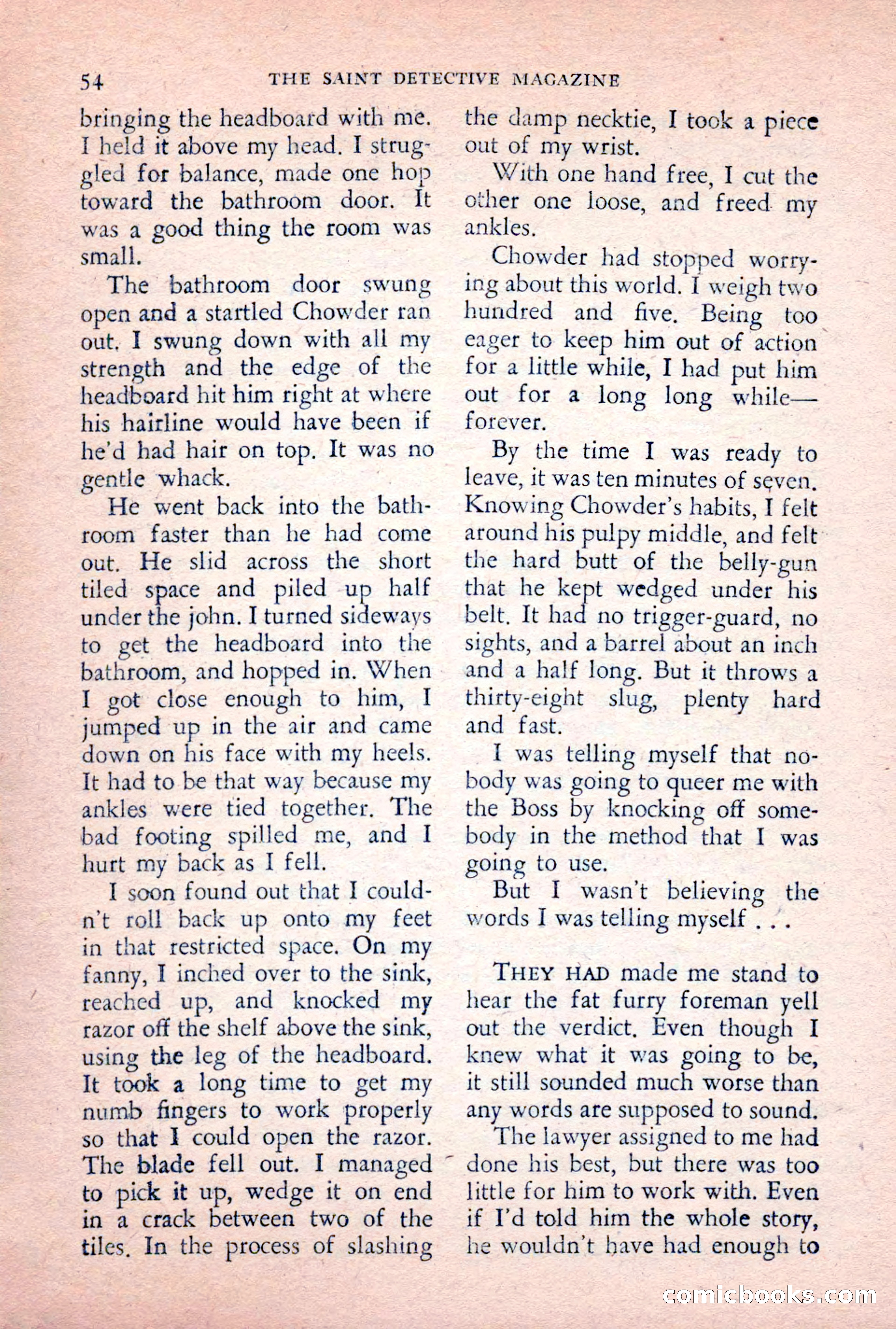 The Saint Detective Magazine, February 1956 — page 56 of 164