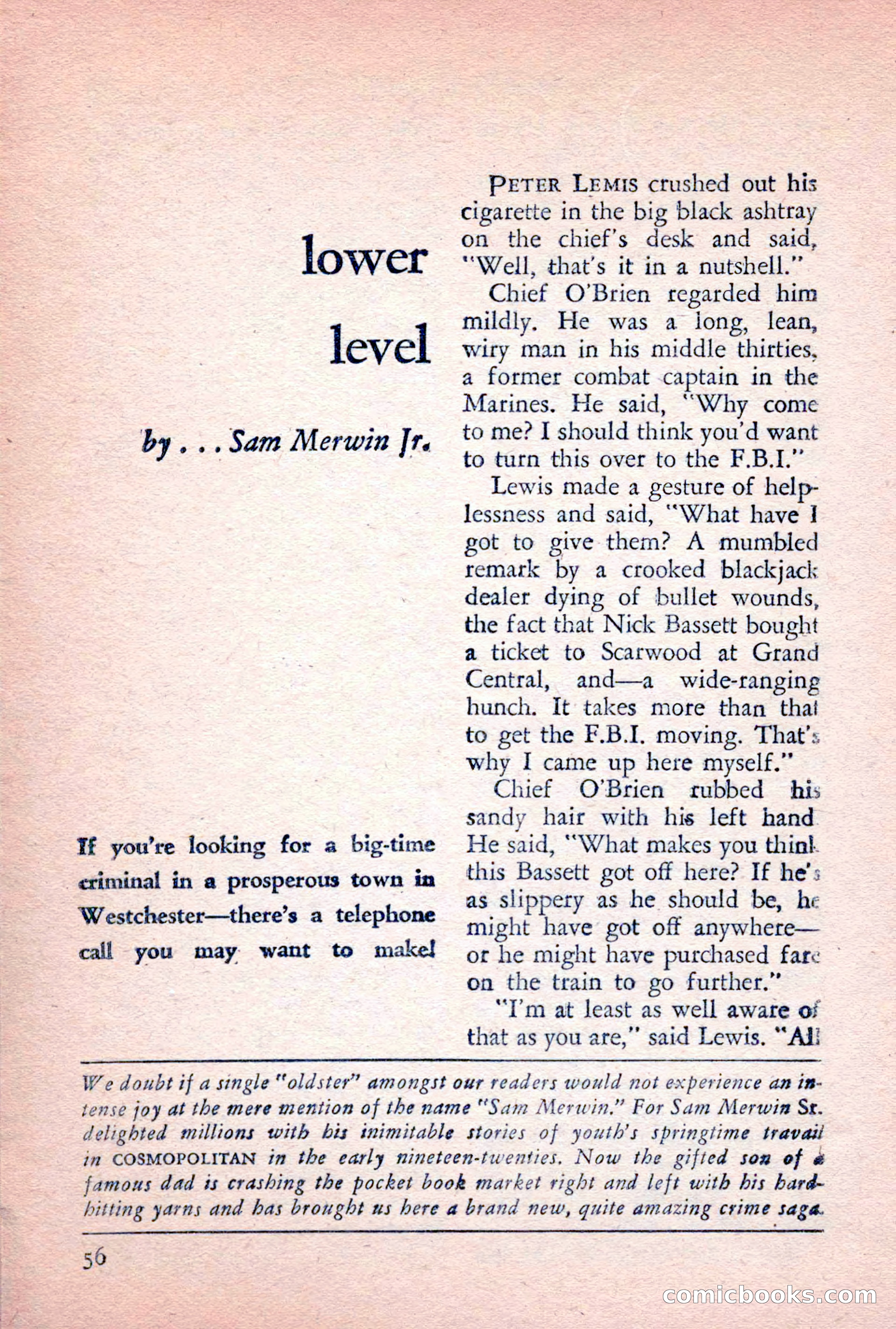 The Saint Detective Magazine, February 1956 — page 58 of 164