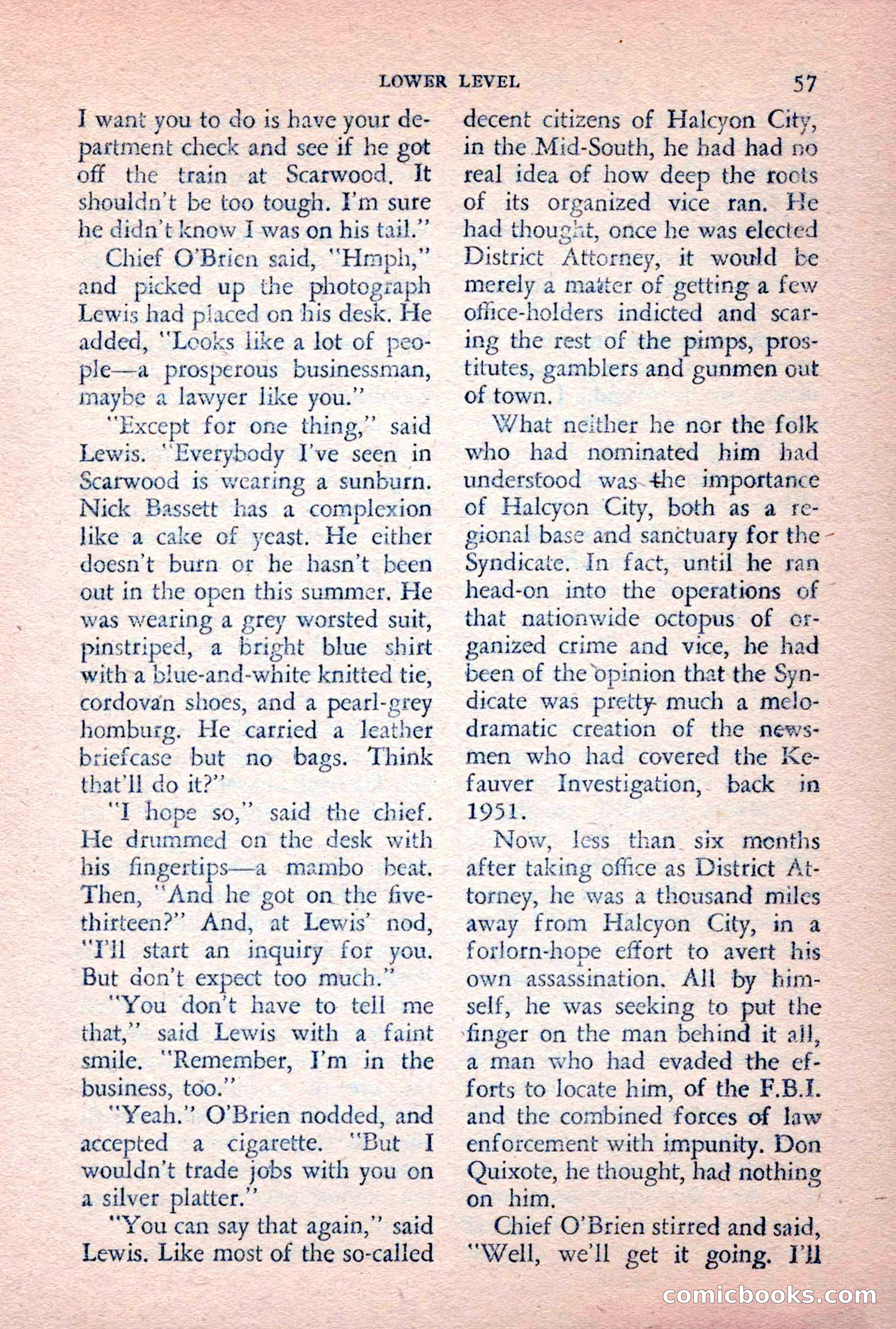 The Saint Detective Magazine, February 1956 — page 59 of 164