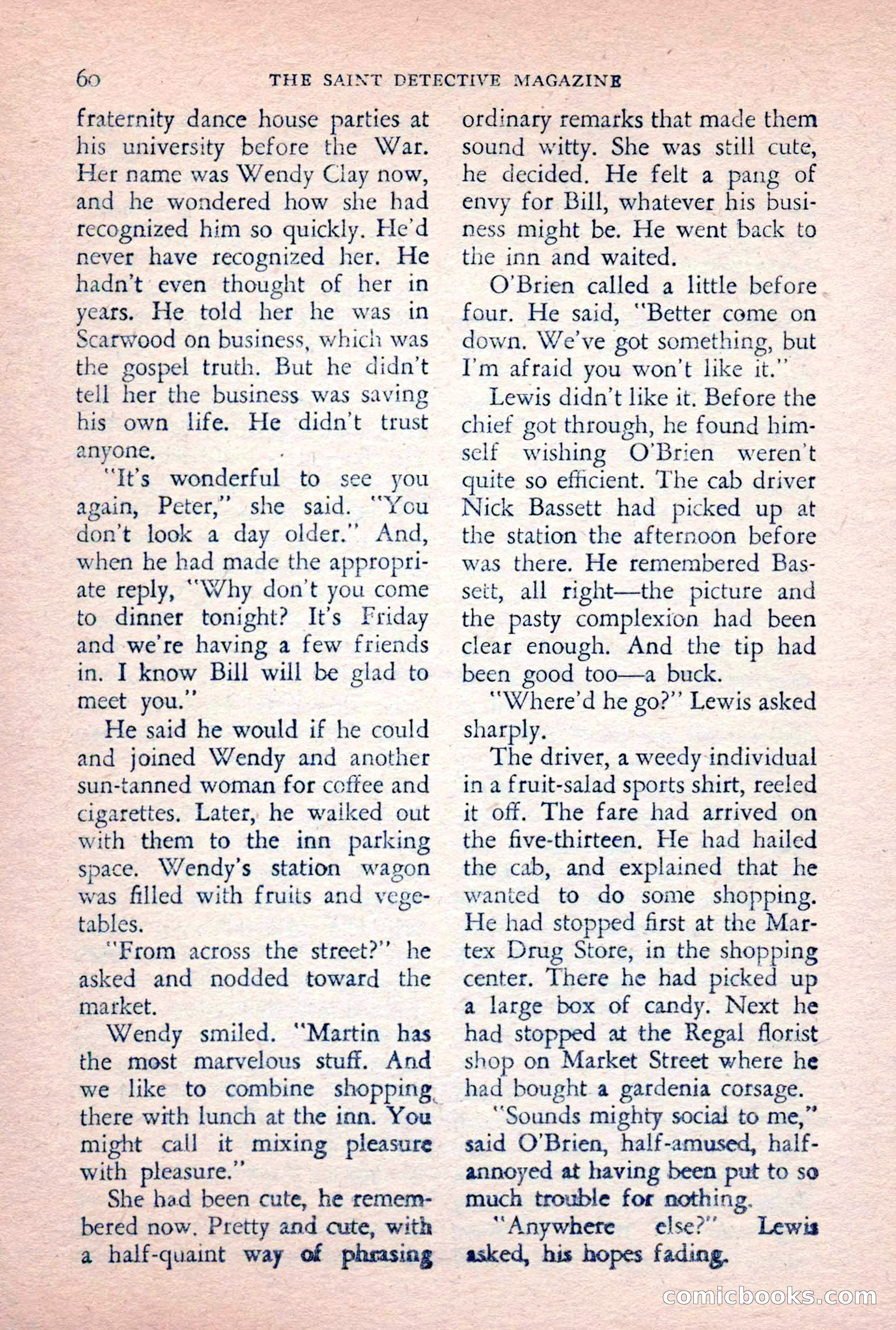The Saint Detective Magazine, February 1956 — page 62 of 164