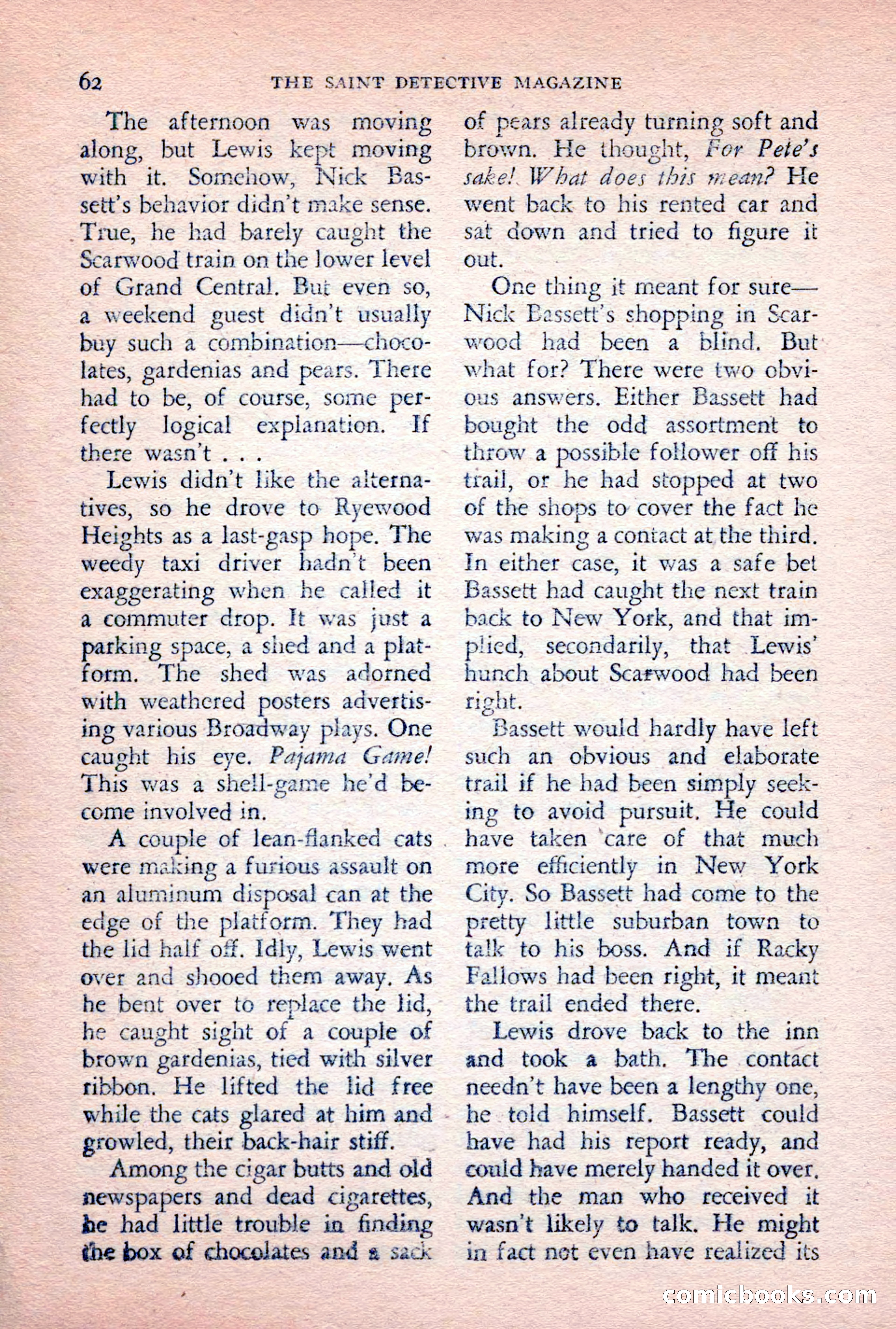 The Saint Detective Magazine, February 1956 — page 64 of 164