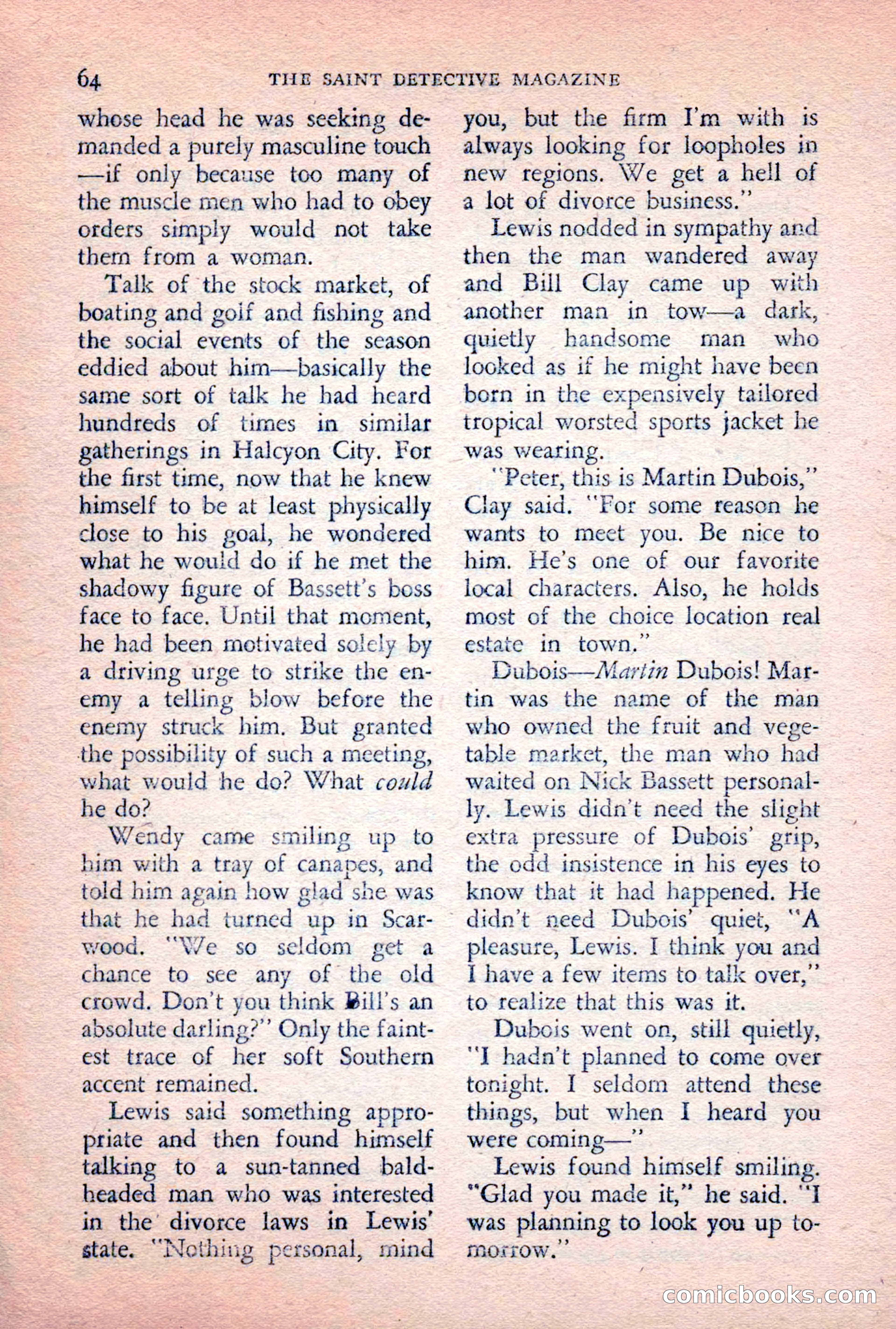 The Saint Detective Magazine, February 1956 — page 66 of 164
