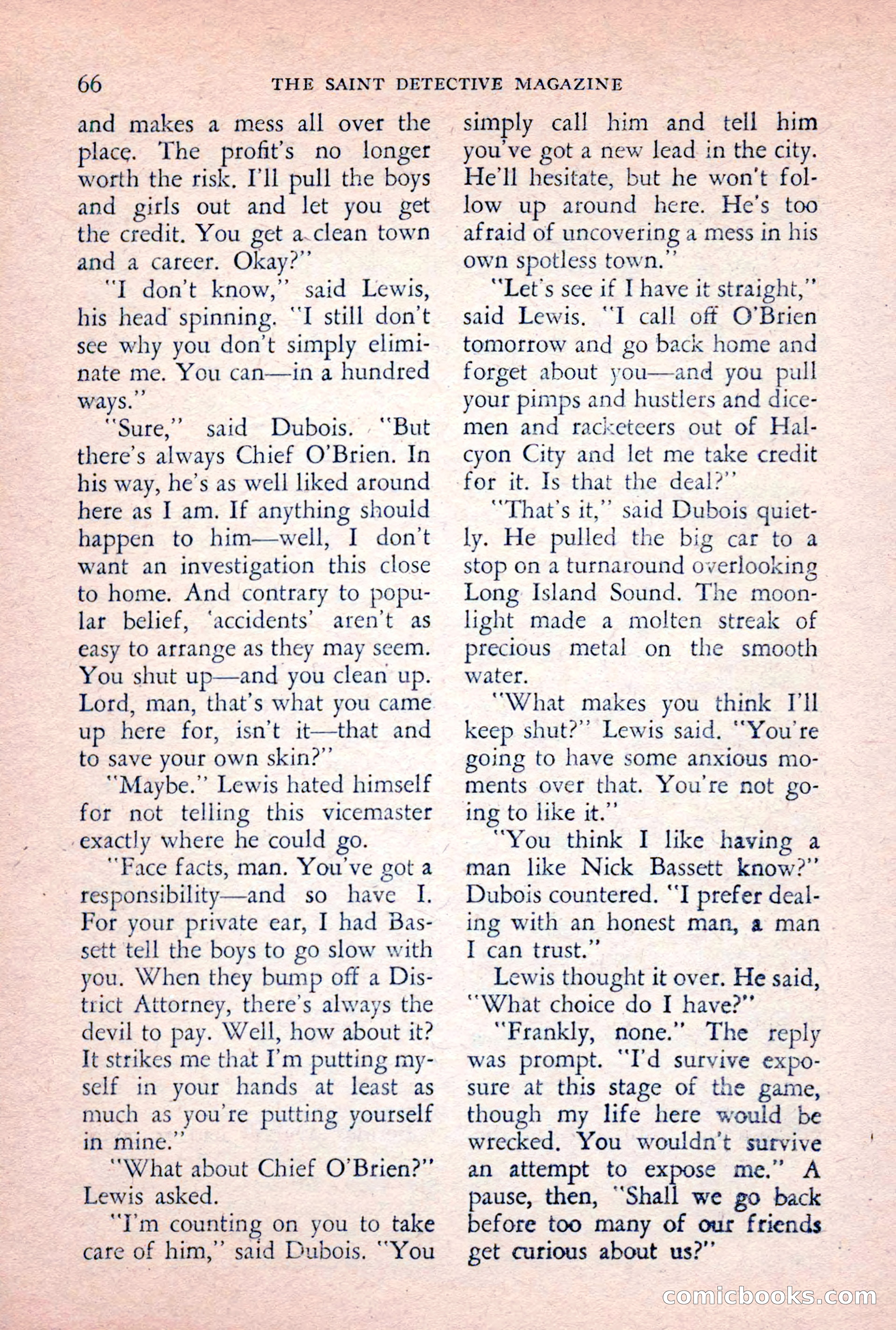 The Saint Detective Magazine, February 1956 — page 68 of 164