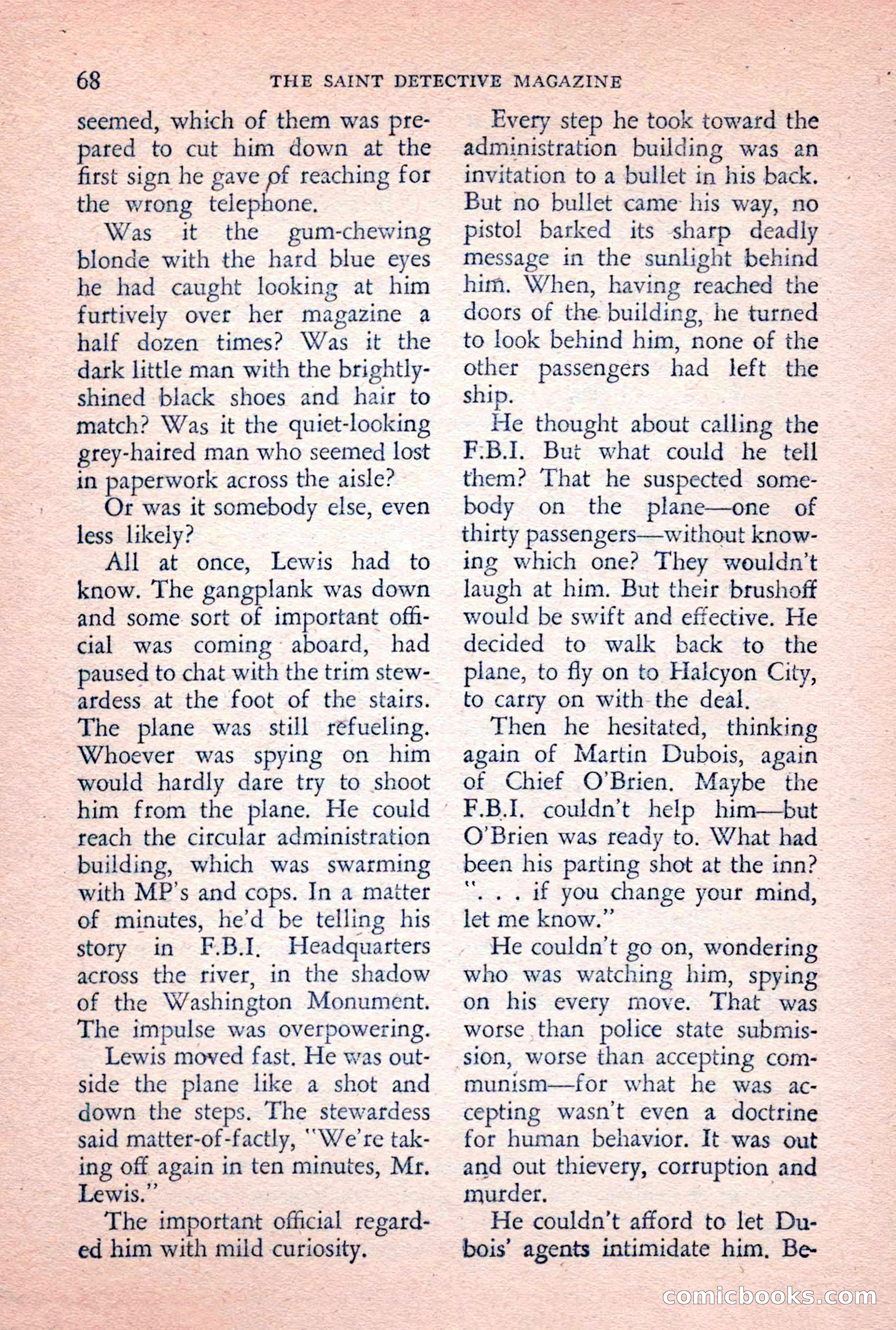The Saint Detective Magazine, February 1956 — page 70 of 164