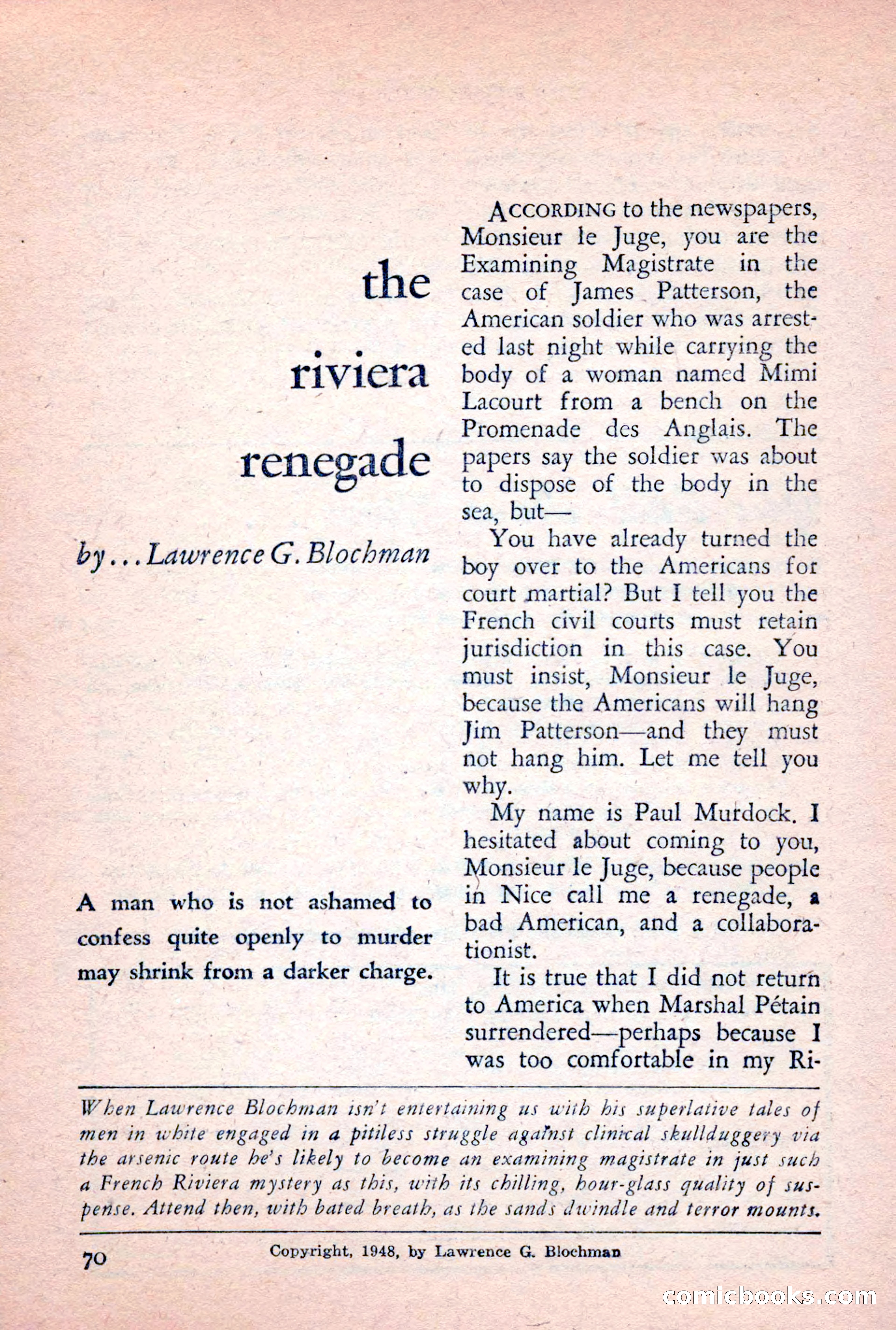 The Saint Detective Magazine, February 1956 — page 72 of 164