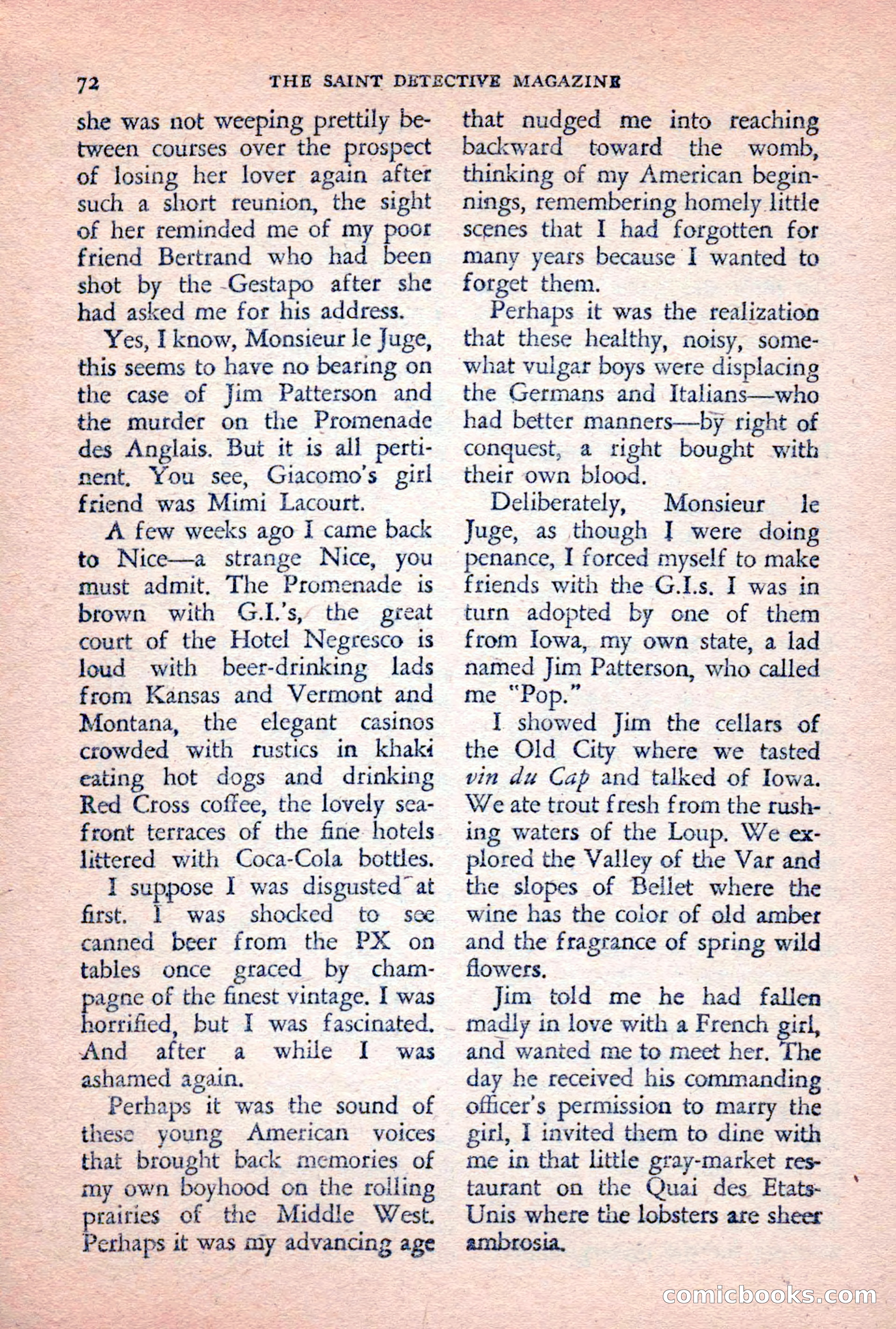 The Saint Detective Magazine, February 1956 — page 74 of 164