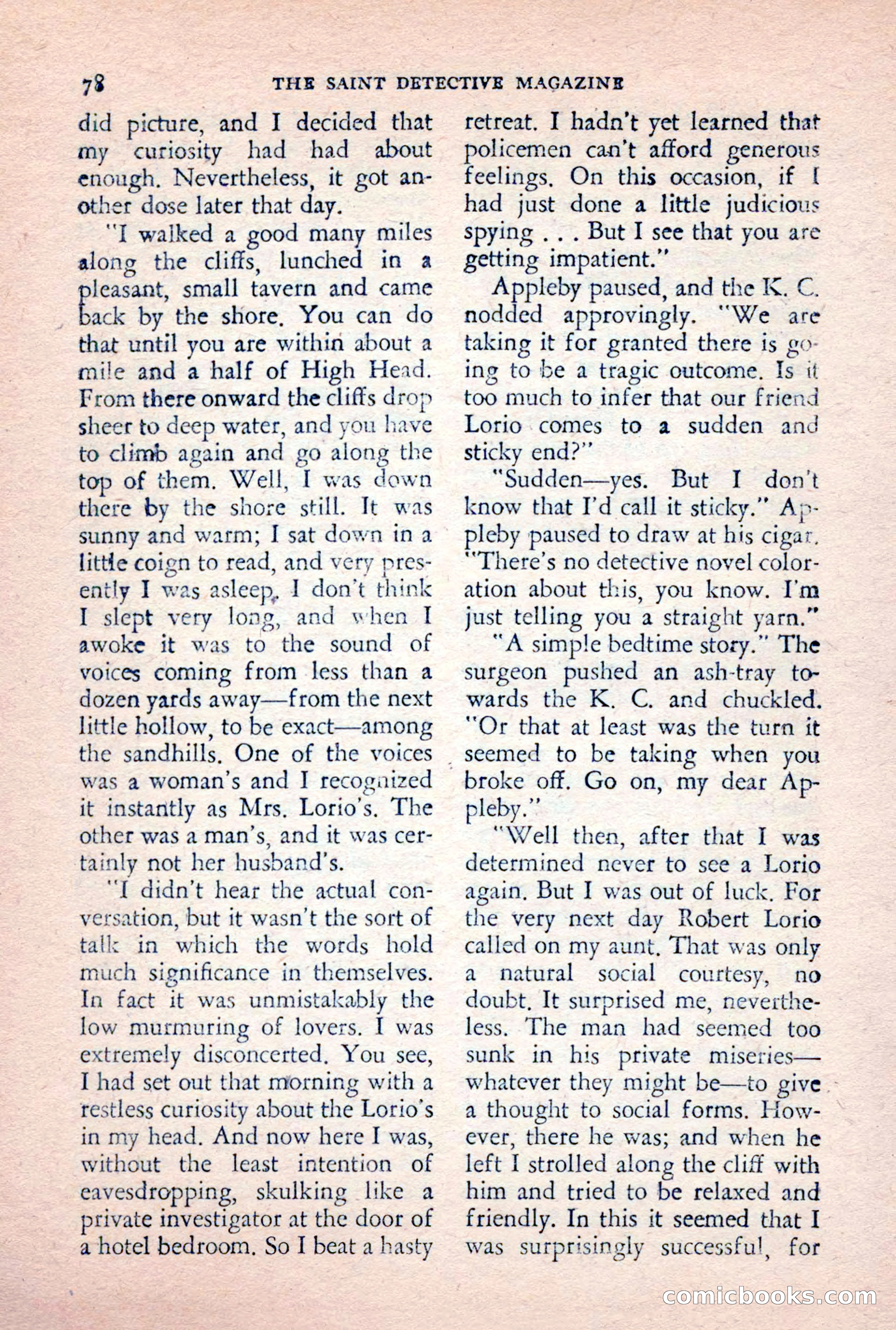The Saint Detective Magazine, February 1956 — page 80 of 164