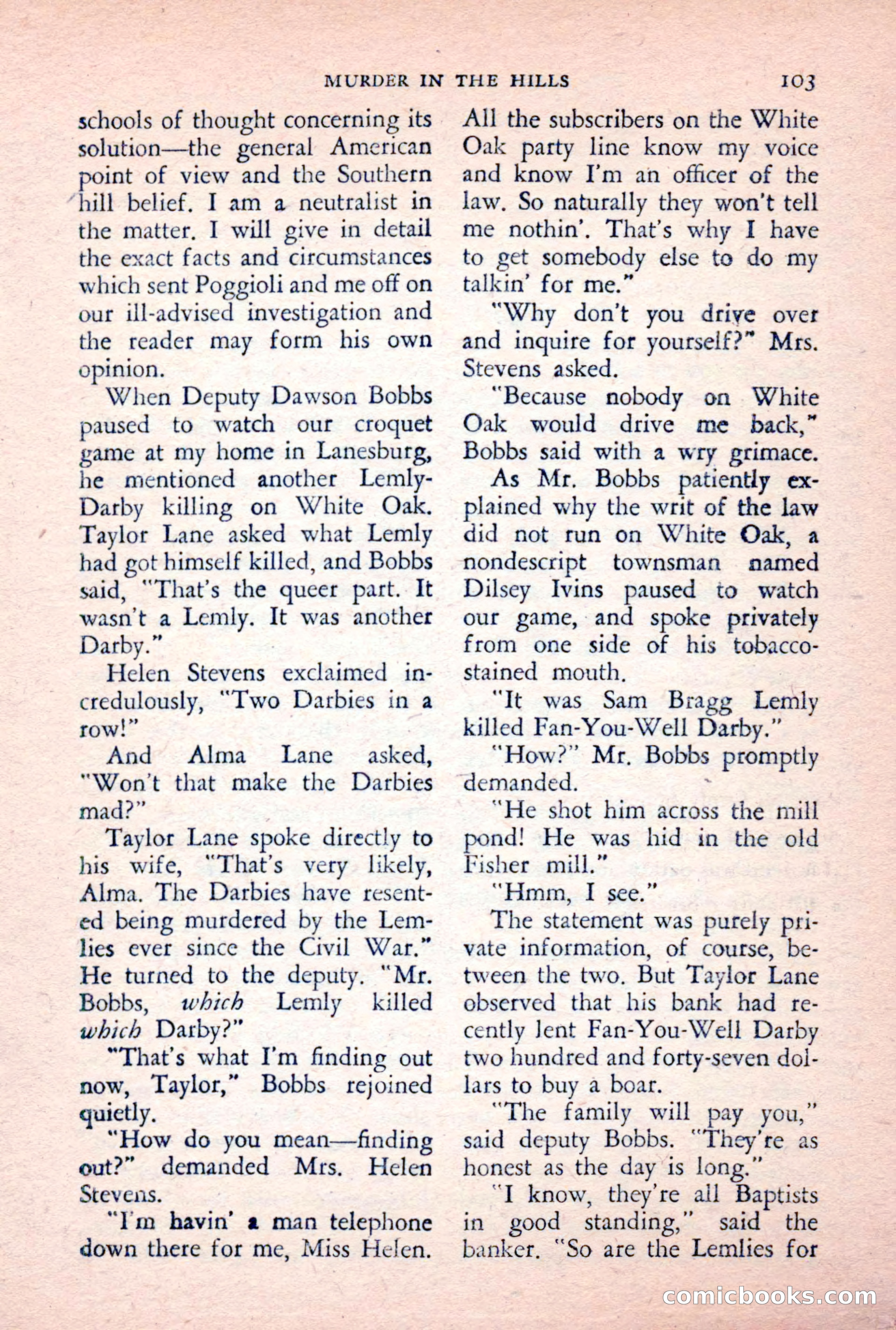 The Saint Detective Magazine, February 1956 — page 105 of 164