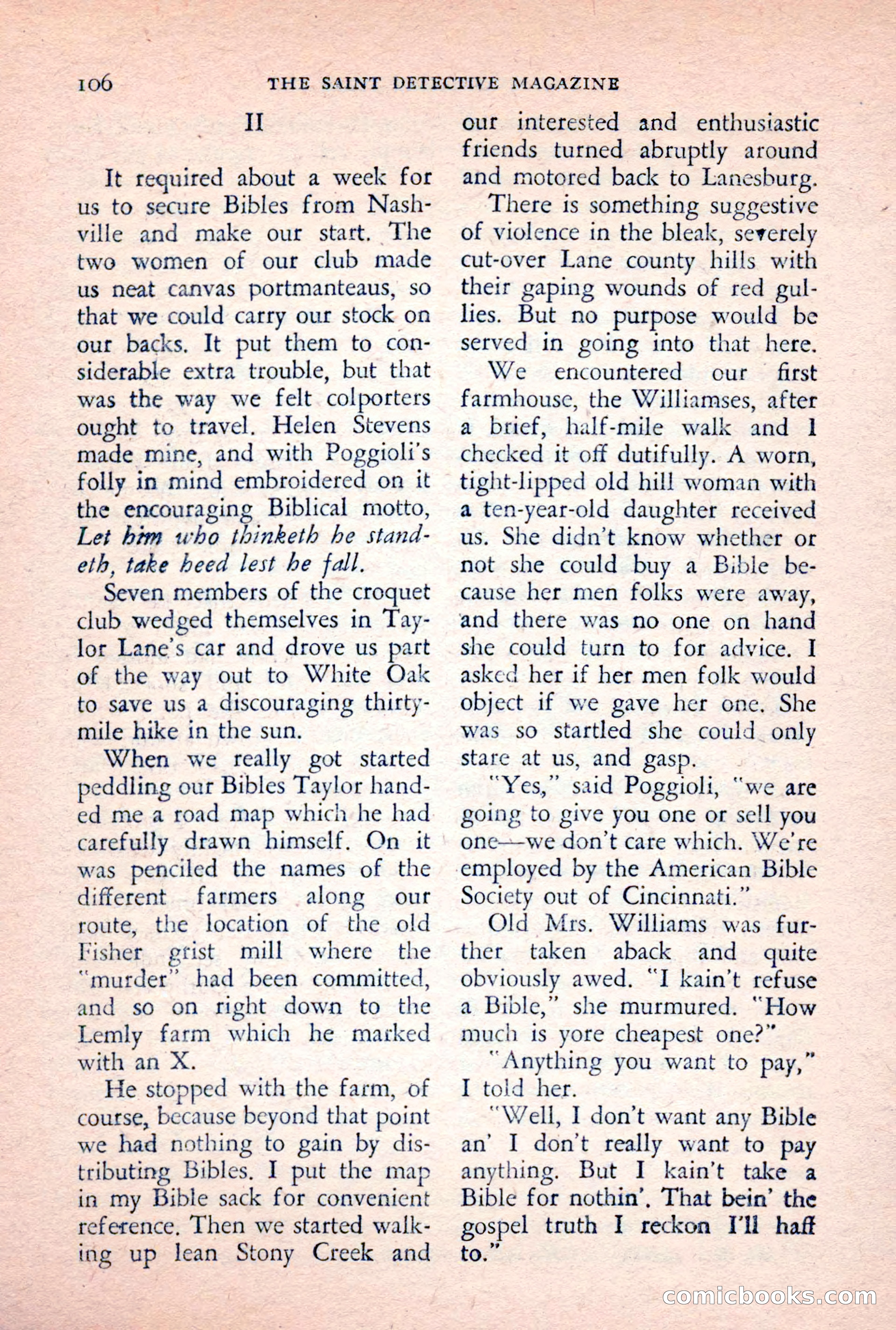 The Saint Detective Magazine, February 1956 — page 108 of 164