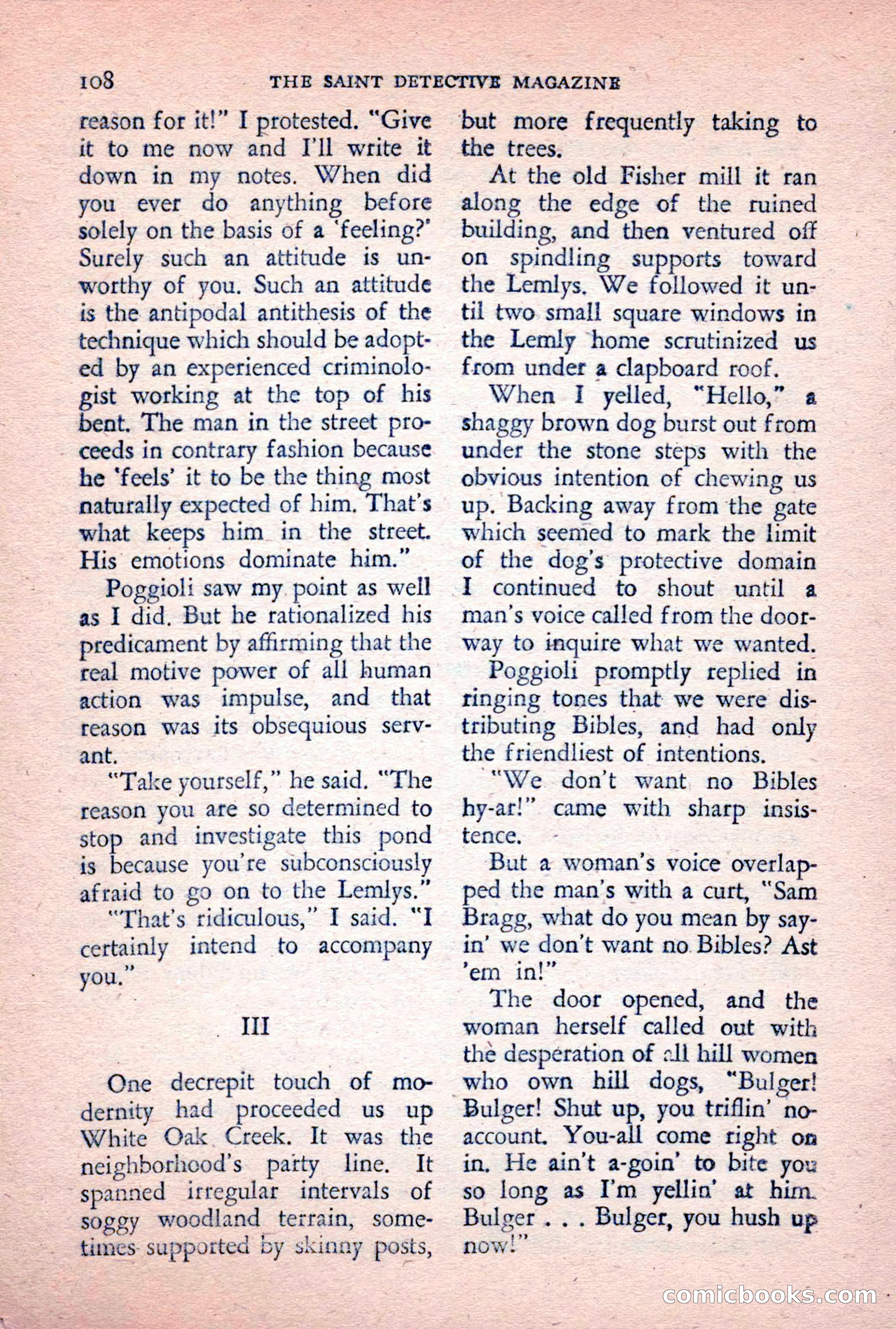 The Saint Detective Magazine, February 1956 — page 110 of 164