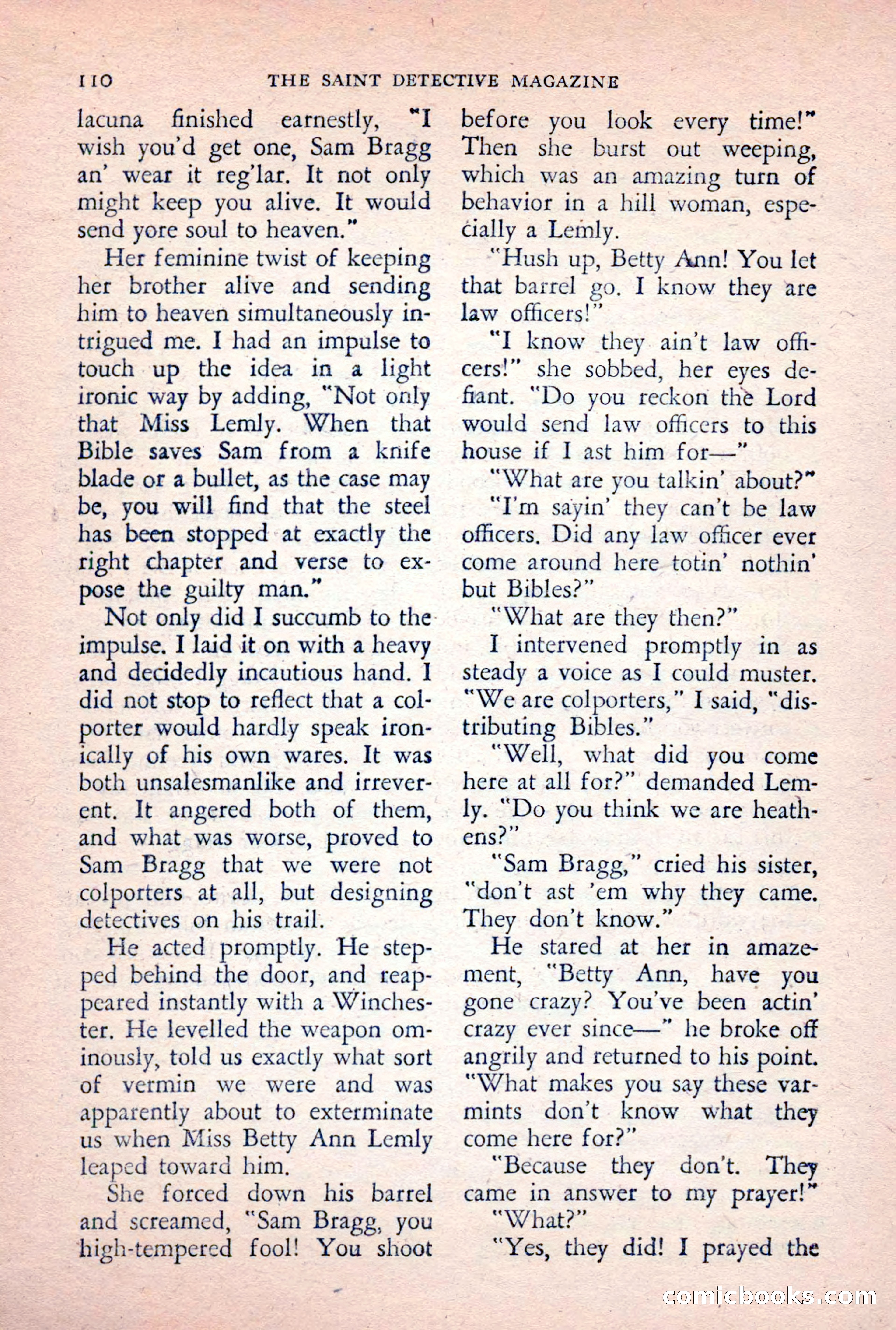 The Saint Detective Magazine, February 1956 — page 112 of 164
