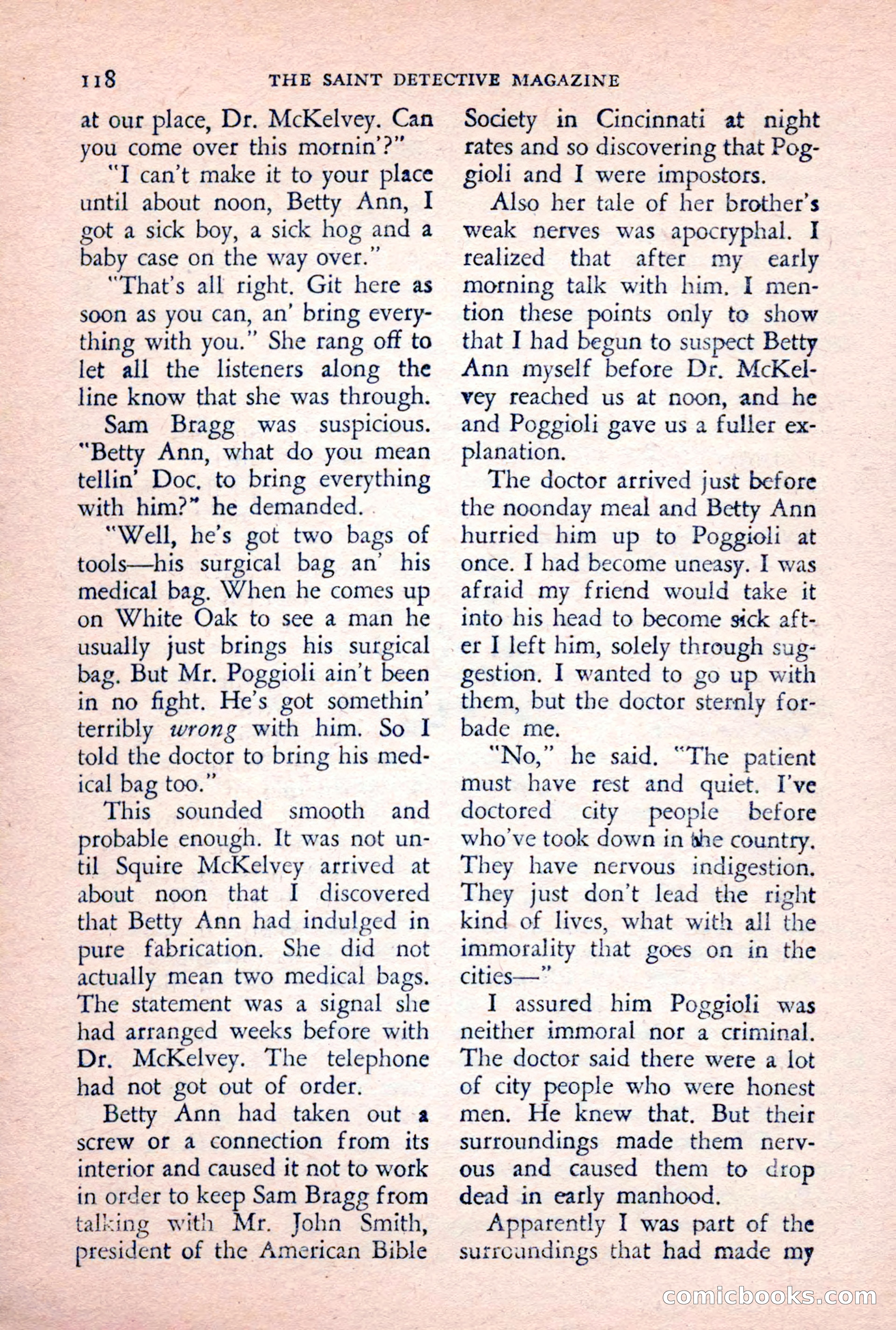 The Saint Detective Magazine, February 1956 — page 120 of 164