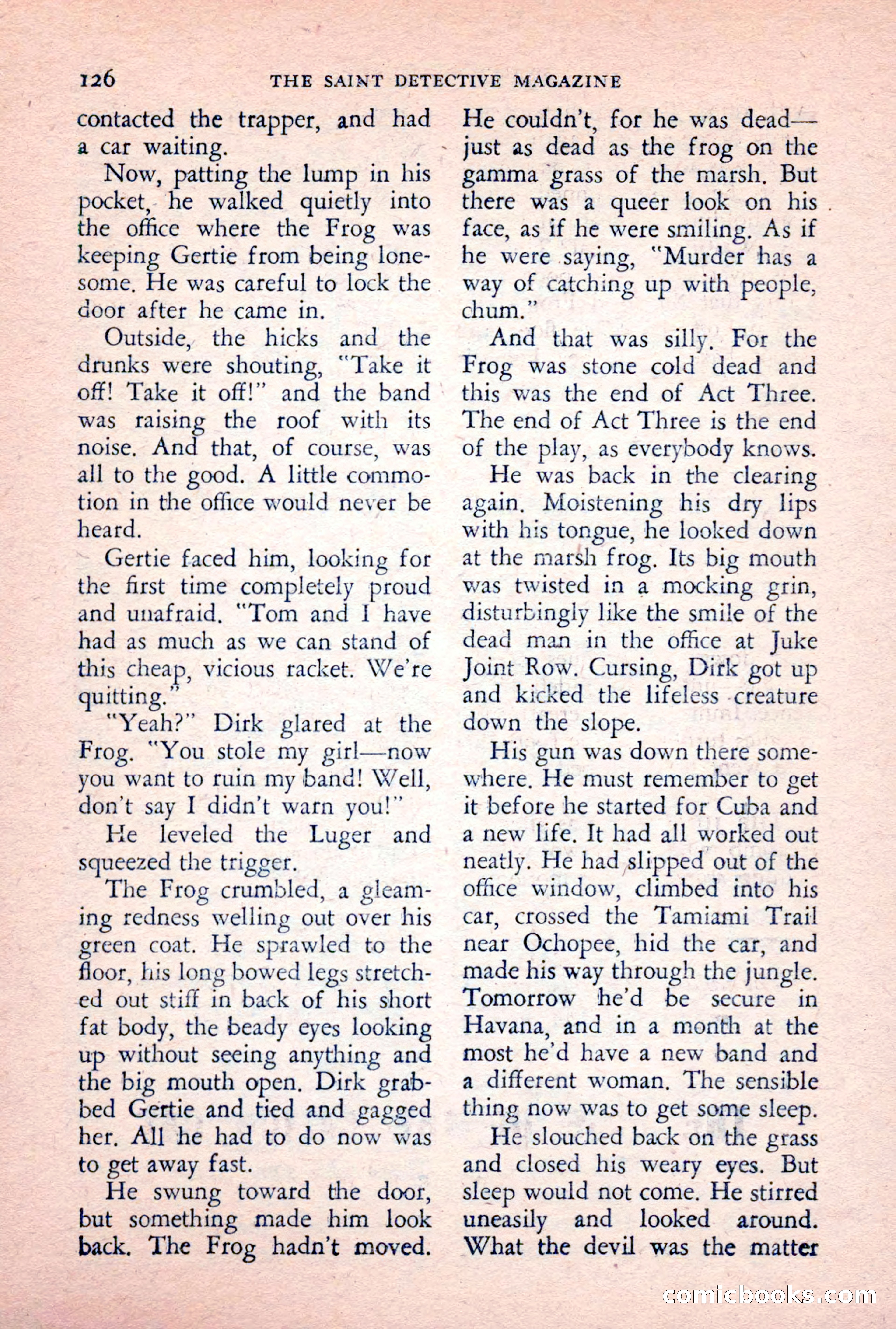 The Saint Detective Magazine, February 1956 — page 128 of 164