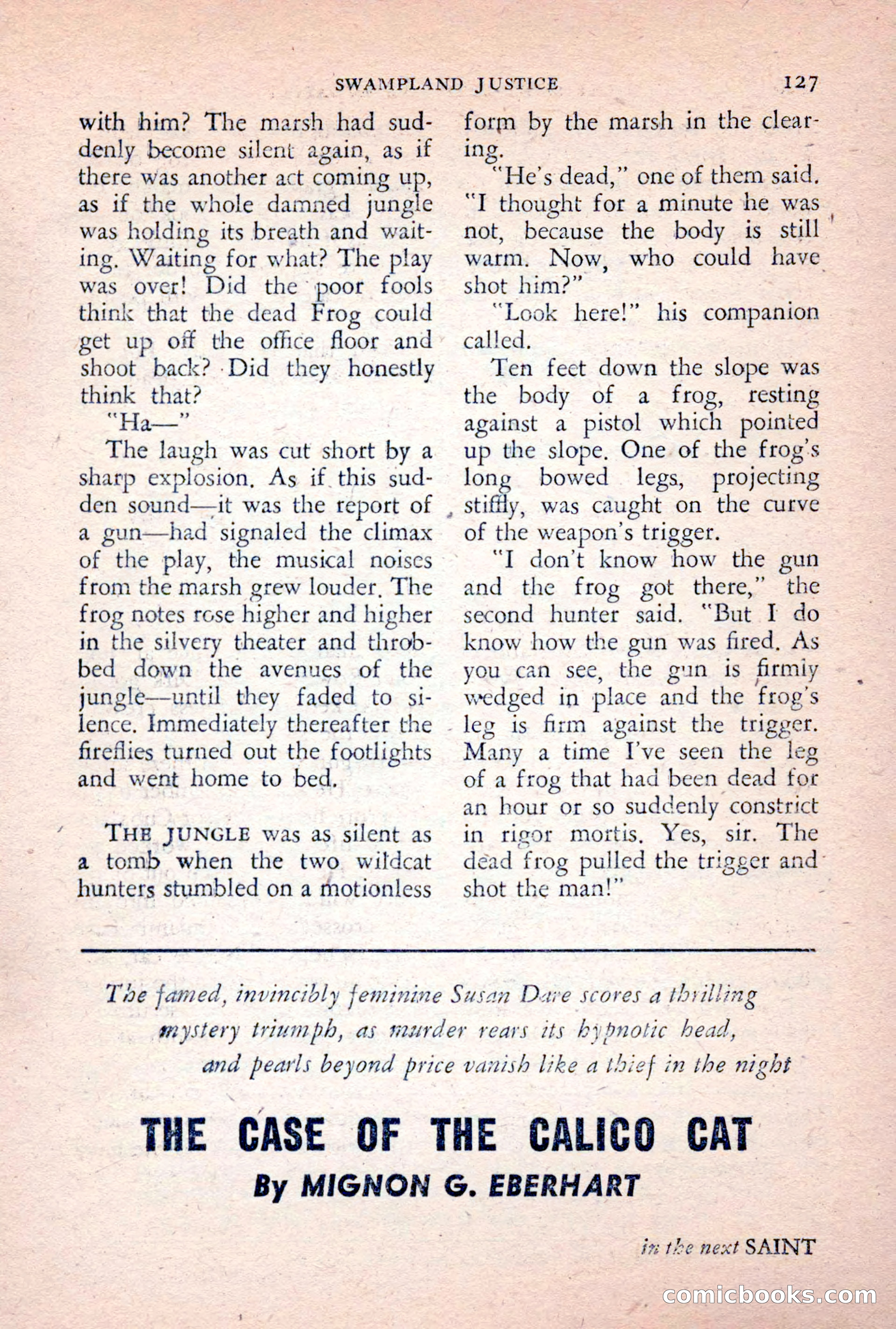 The Saint Detective Magazine, February 1956 — page 129 of 164