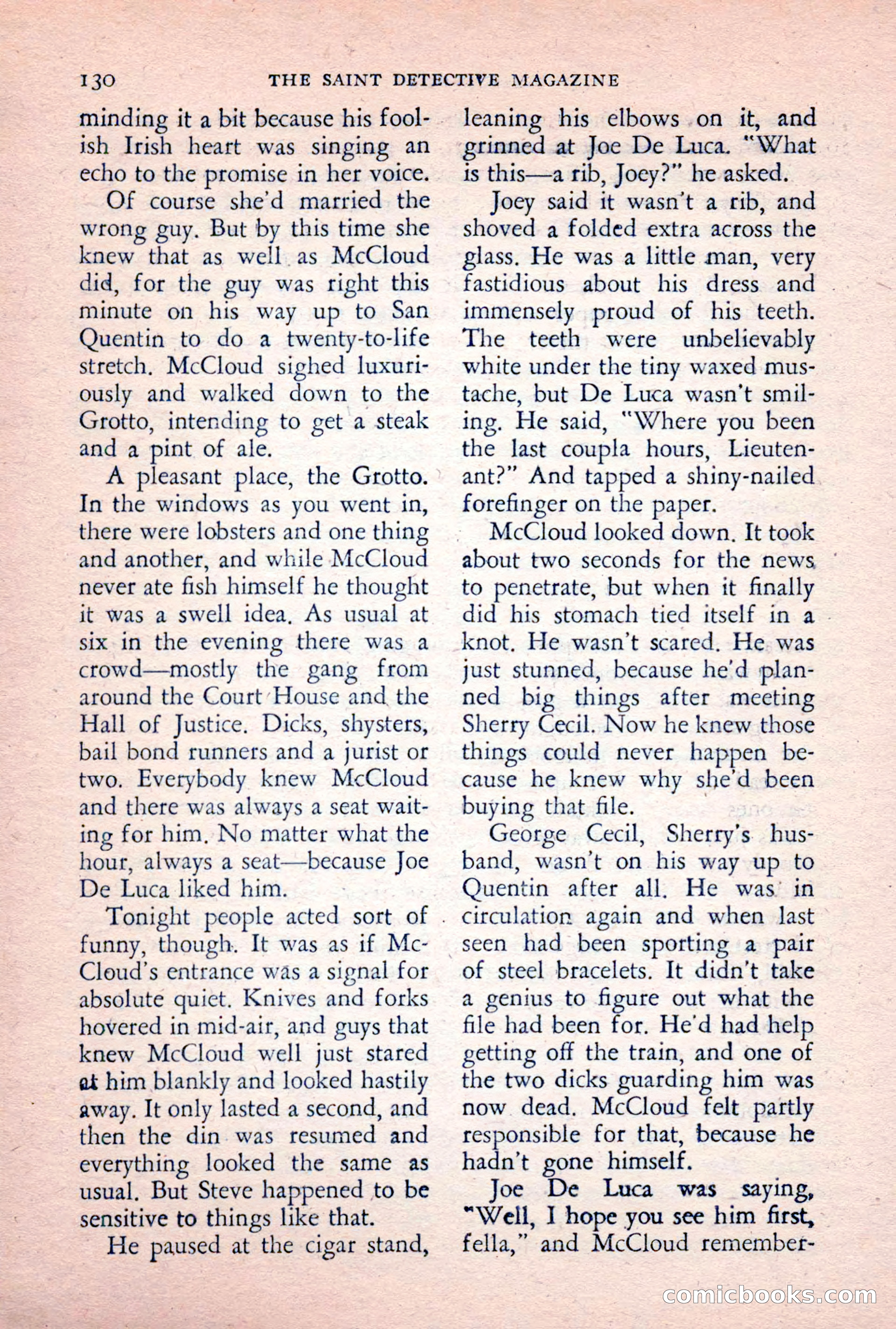 The Saint Detective Magazine, February 1956 — page 132 of 164