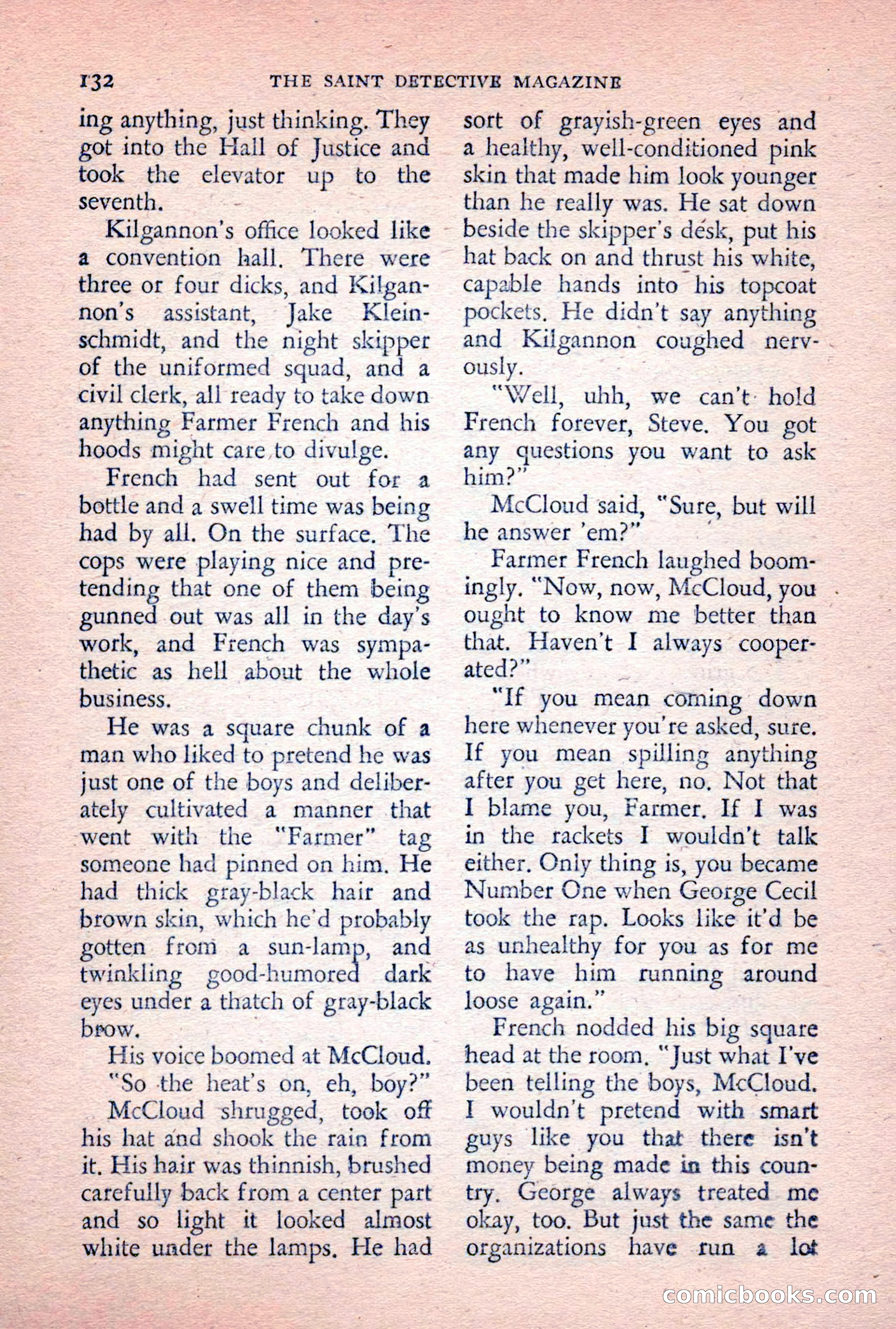 The Saint Detective Magazine, February 1956 — page 134 of 164