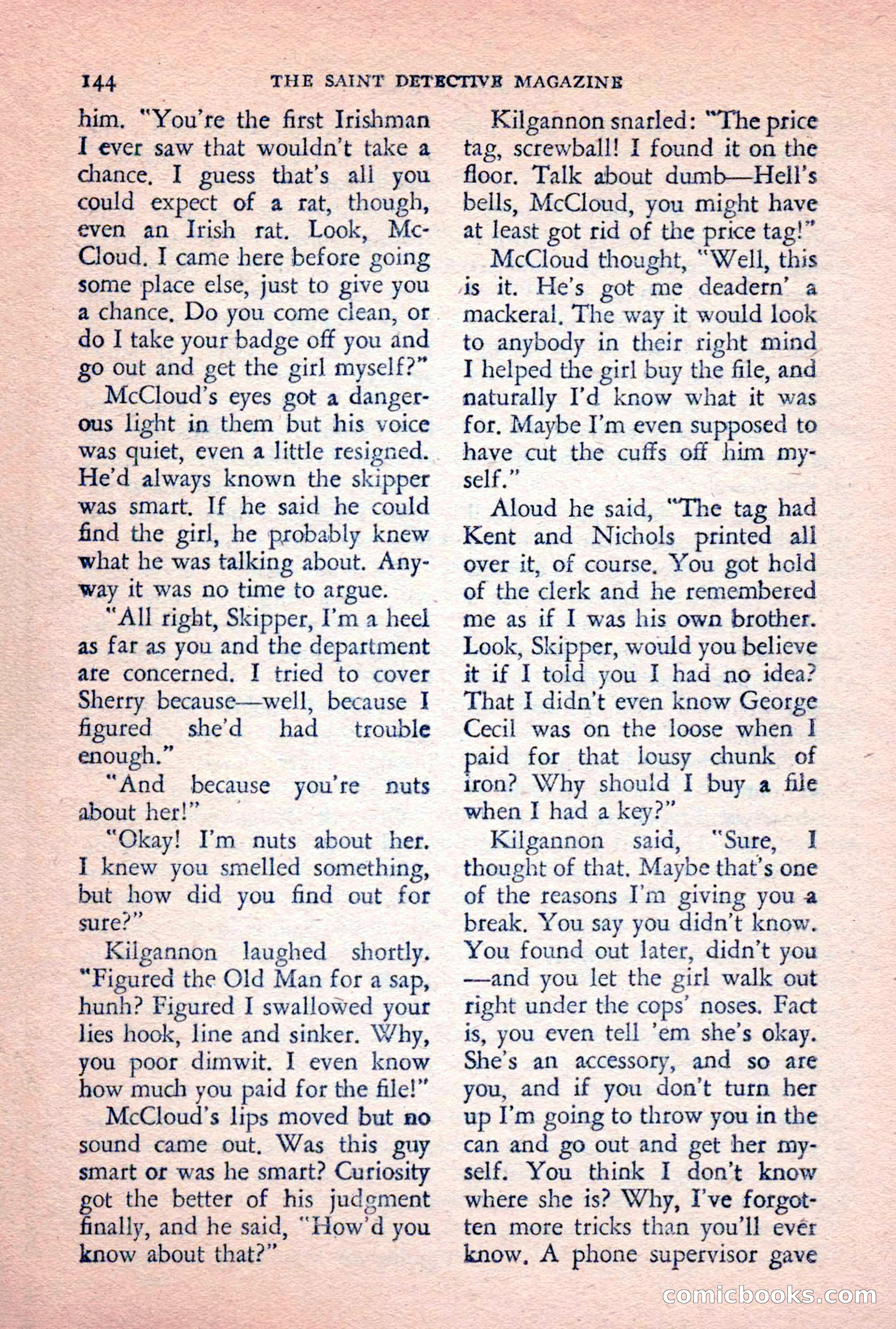 The Saint Detective Magazine, February 1956 — page 146 of 164