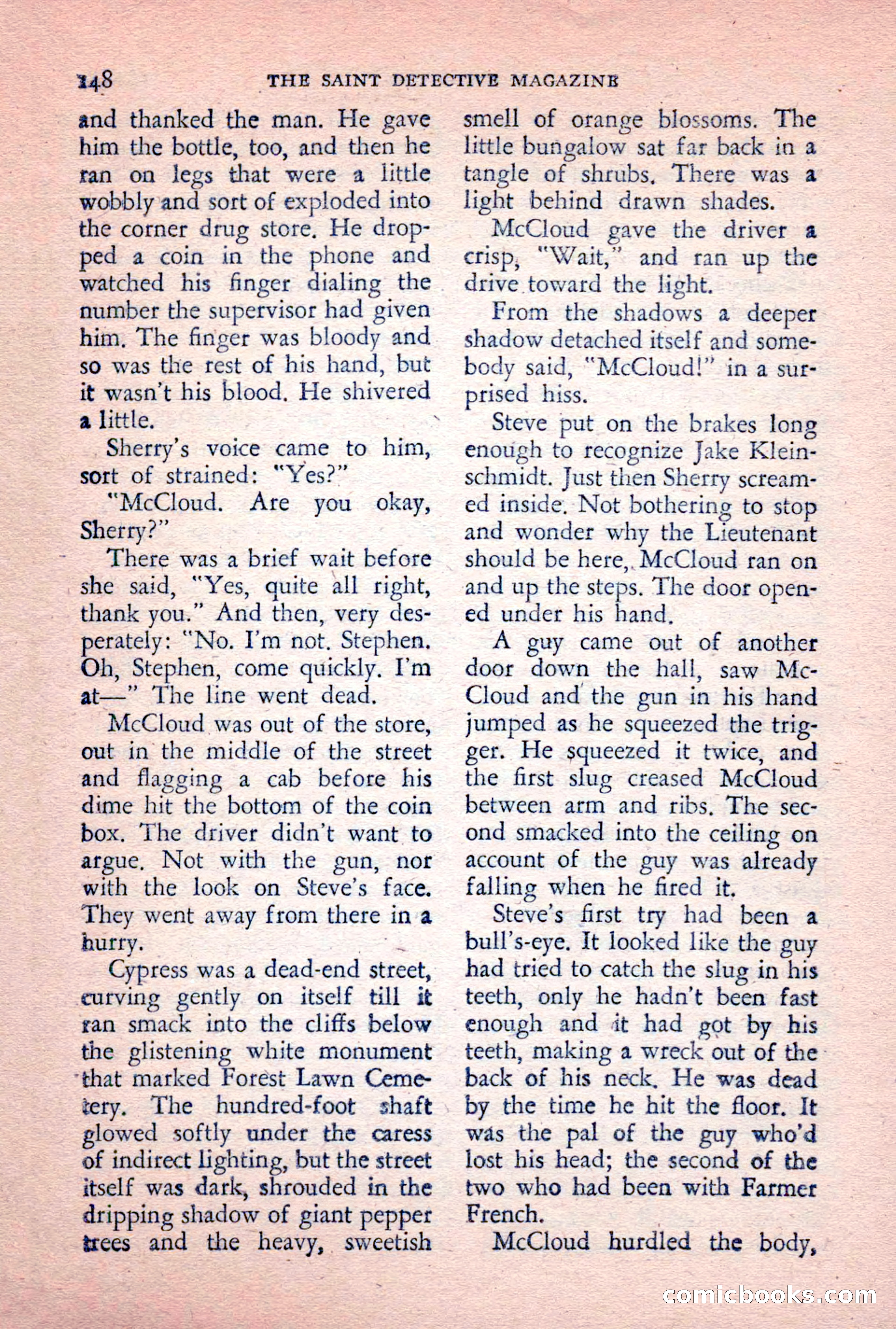The Saint Detective Magazine, February 1956 — page 150 of 164
