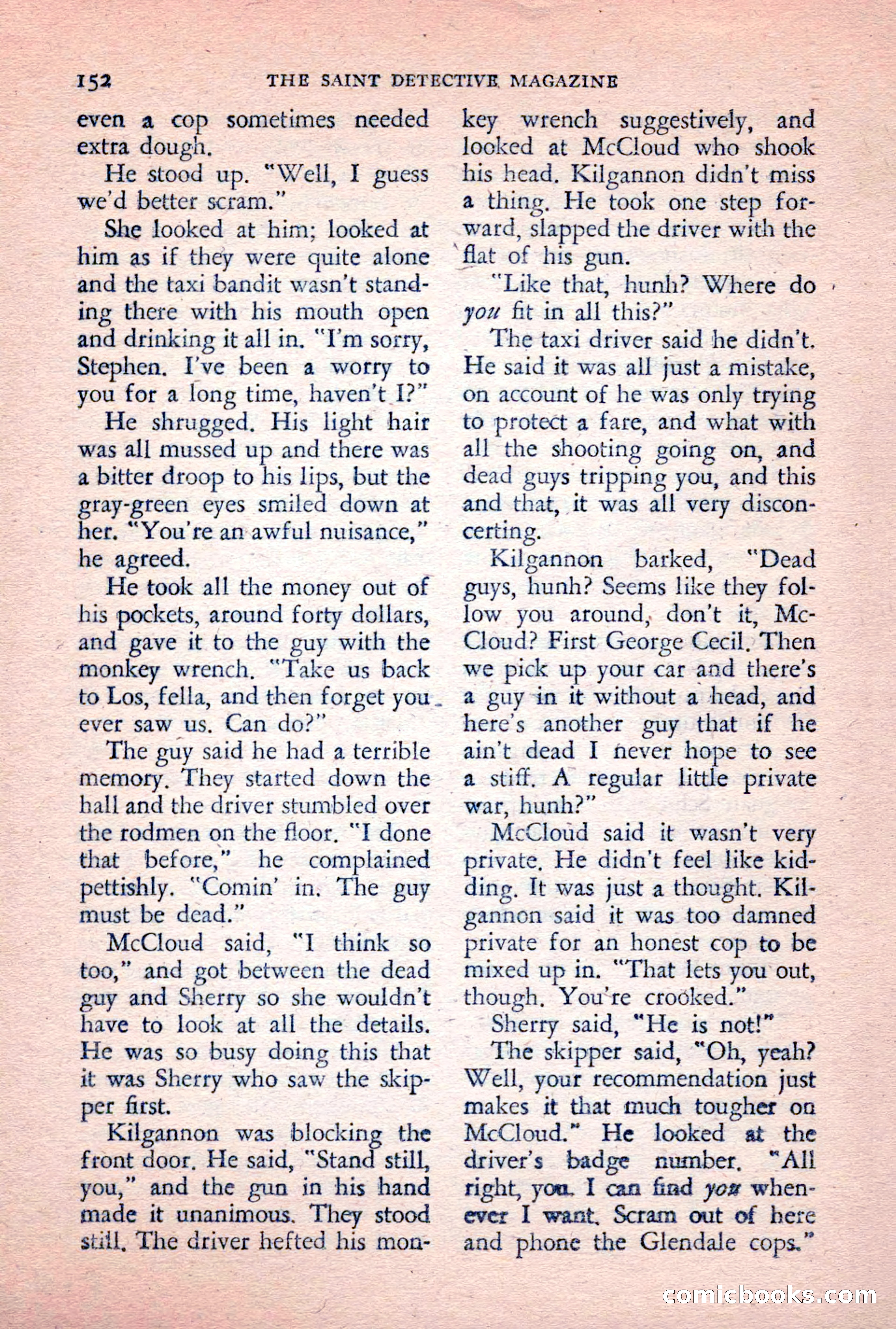 The Saint Detective Magazine, February 1956 — page 154 of 164