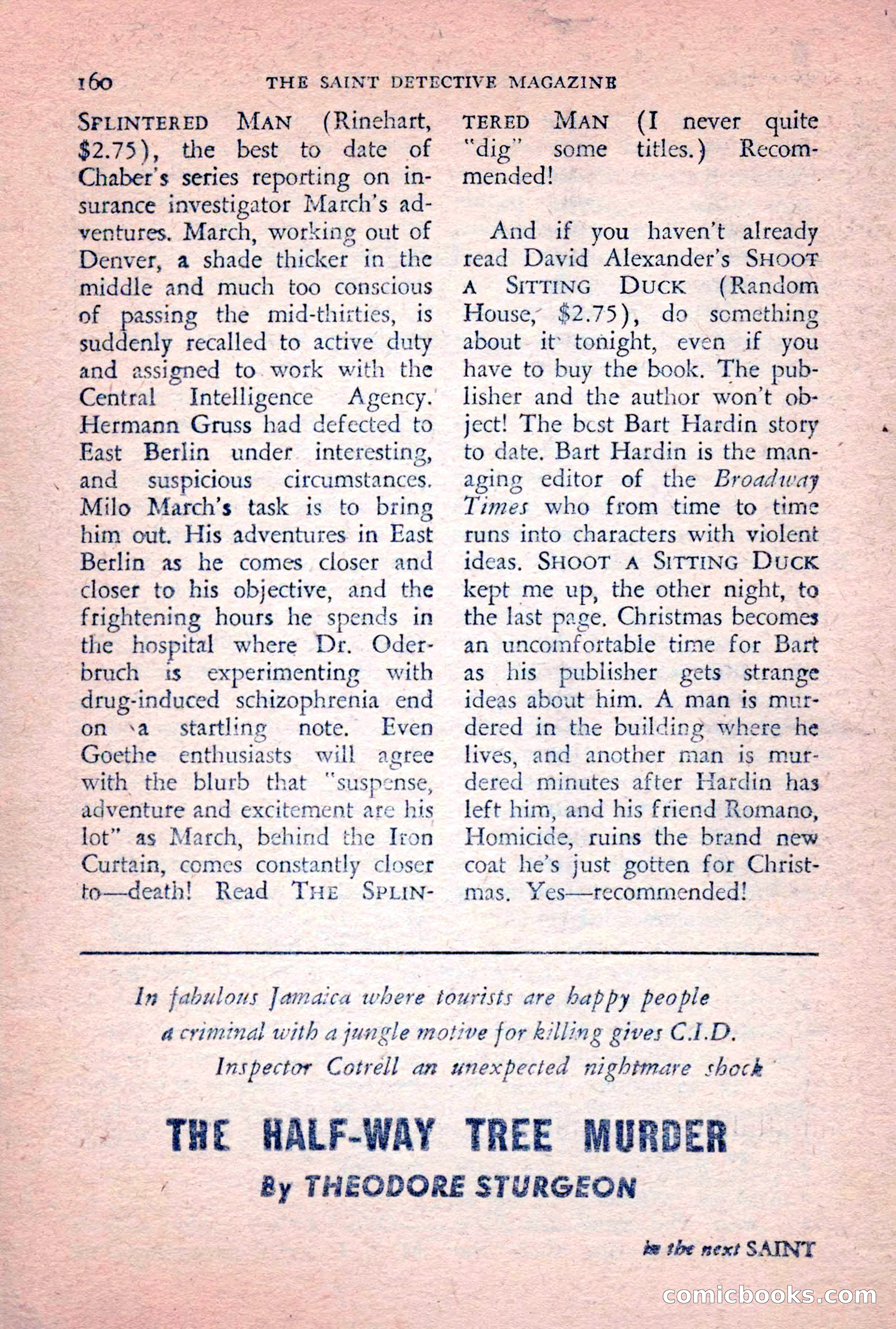 The Saint Detective Magazine, February 1956 — page 162 of 164