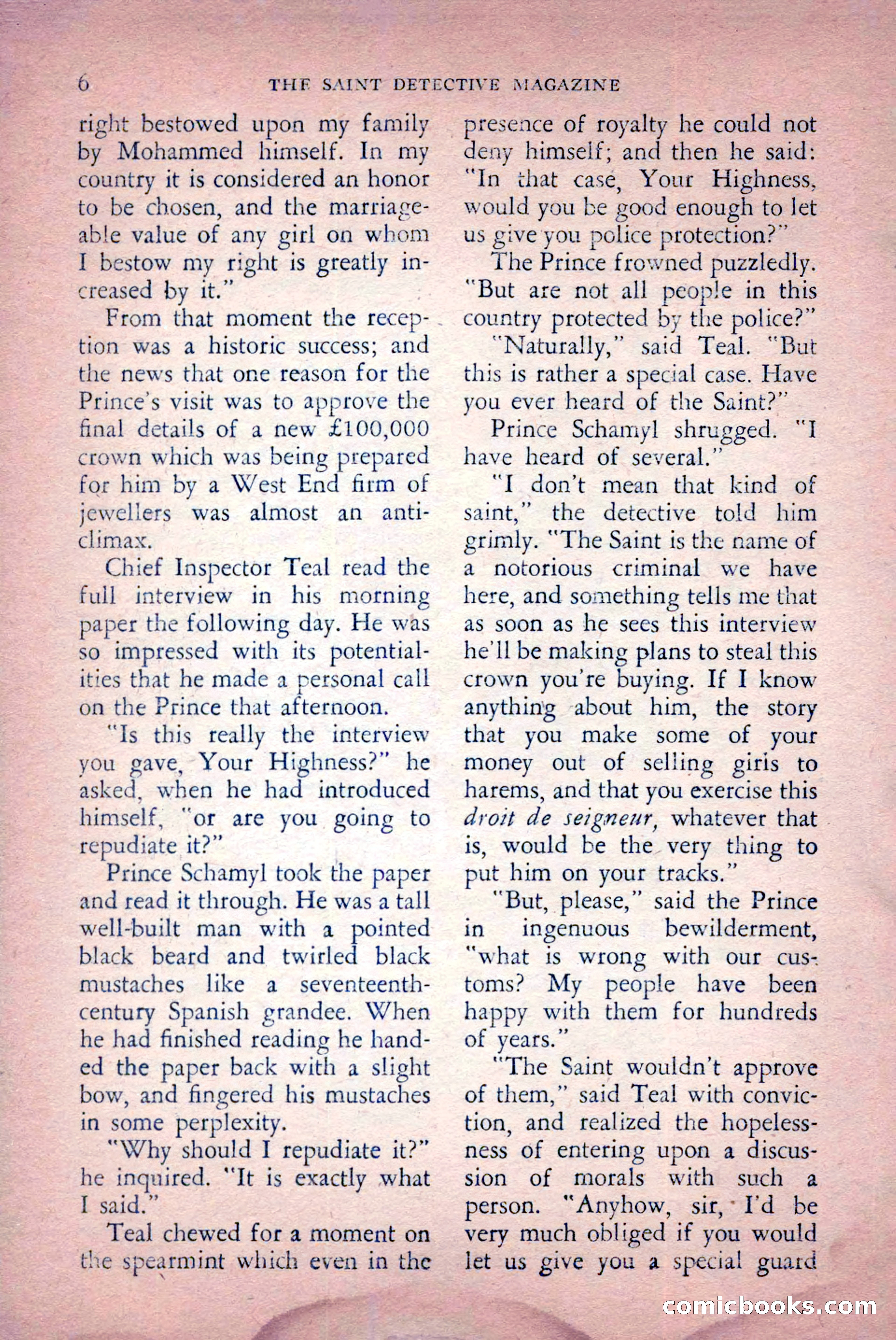 The Saint Detective Magazine, April 1956 — page 8 of 164