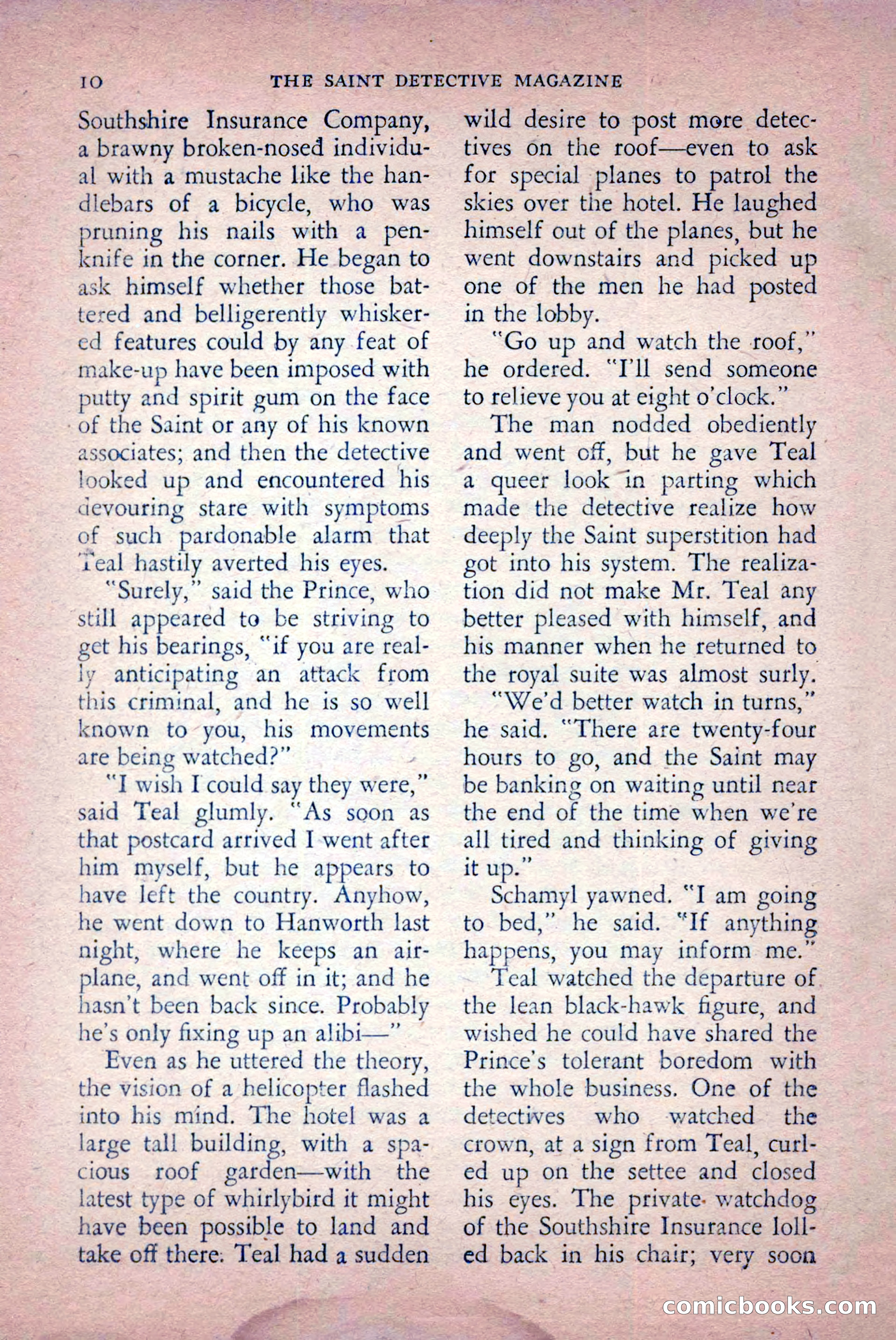 The Saint Detective Magazine, April 1956 — page 12 of 164