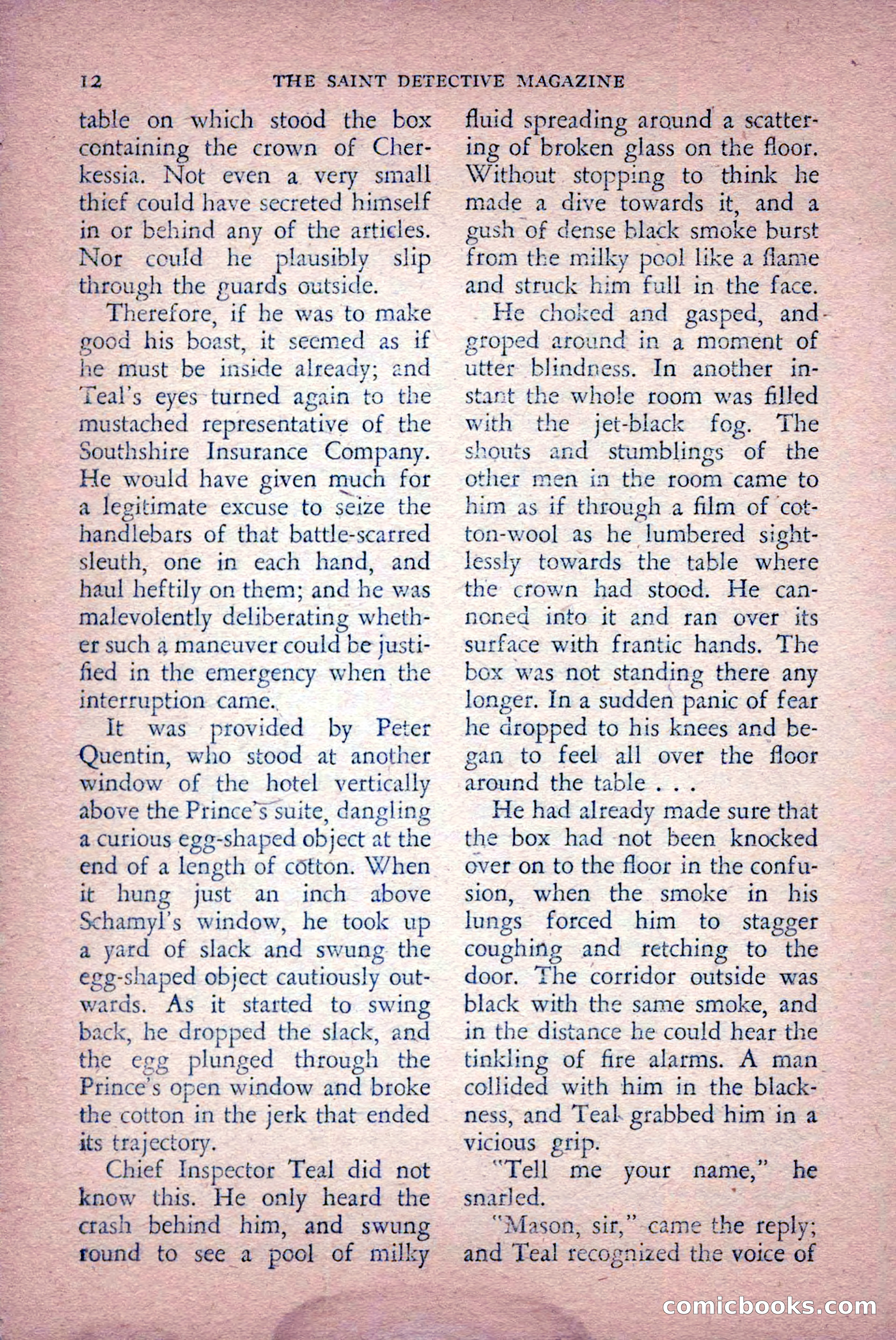 The Saint Detective Magazine, April 1956 — page 14 of 164