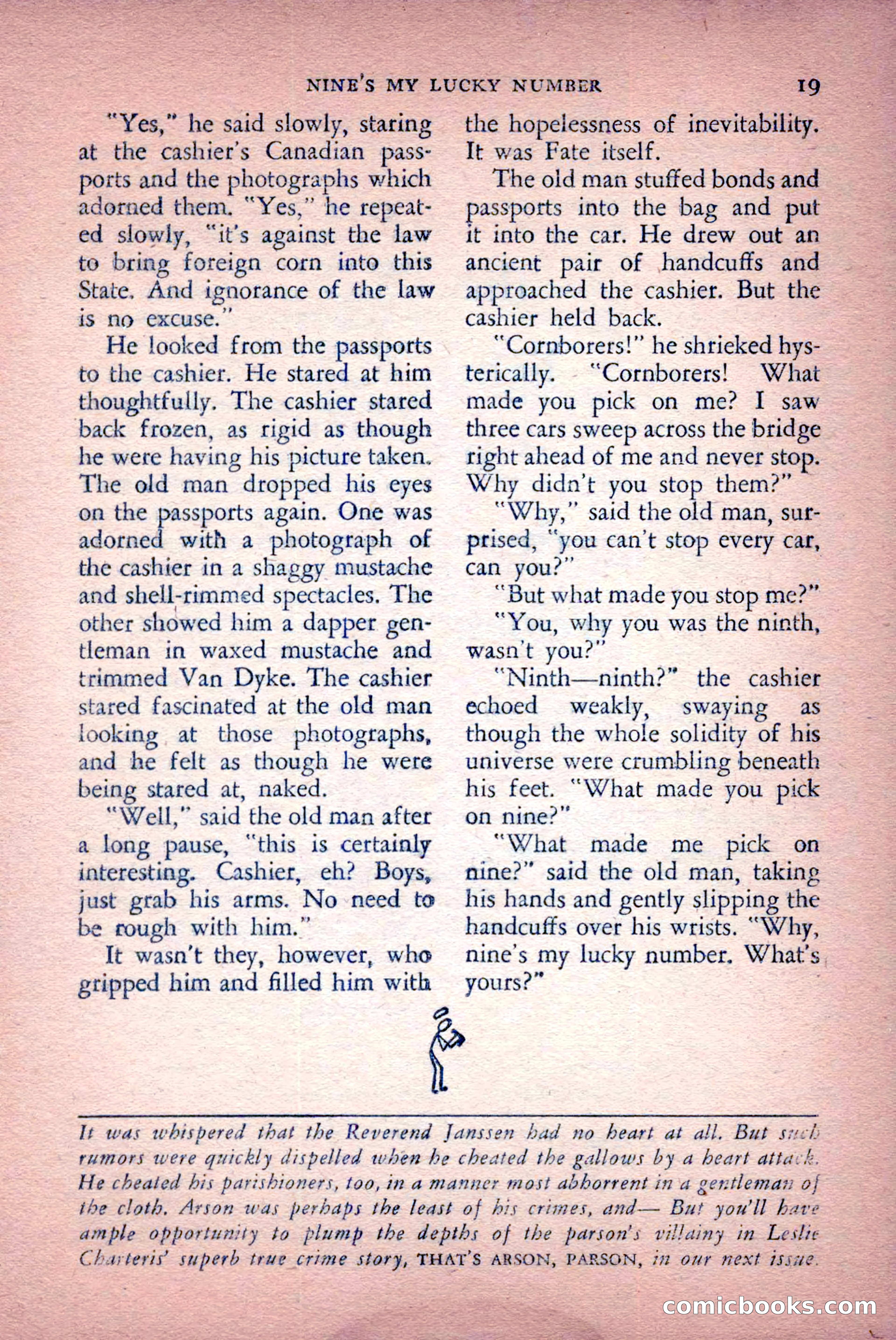 The Saint Detective Magazine, April 1956 — page 21 of 164