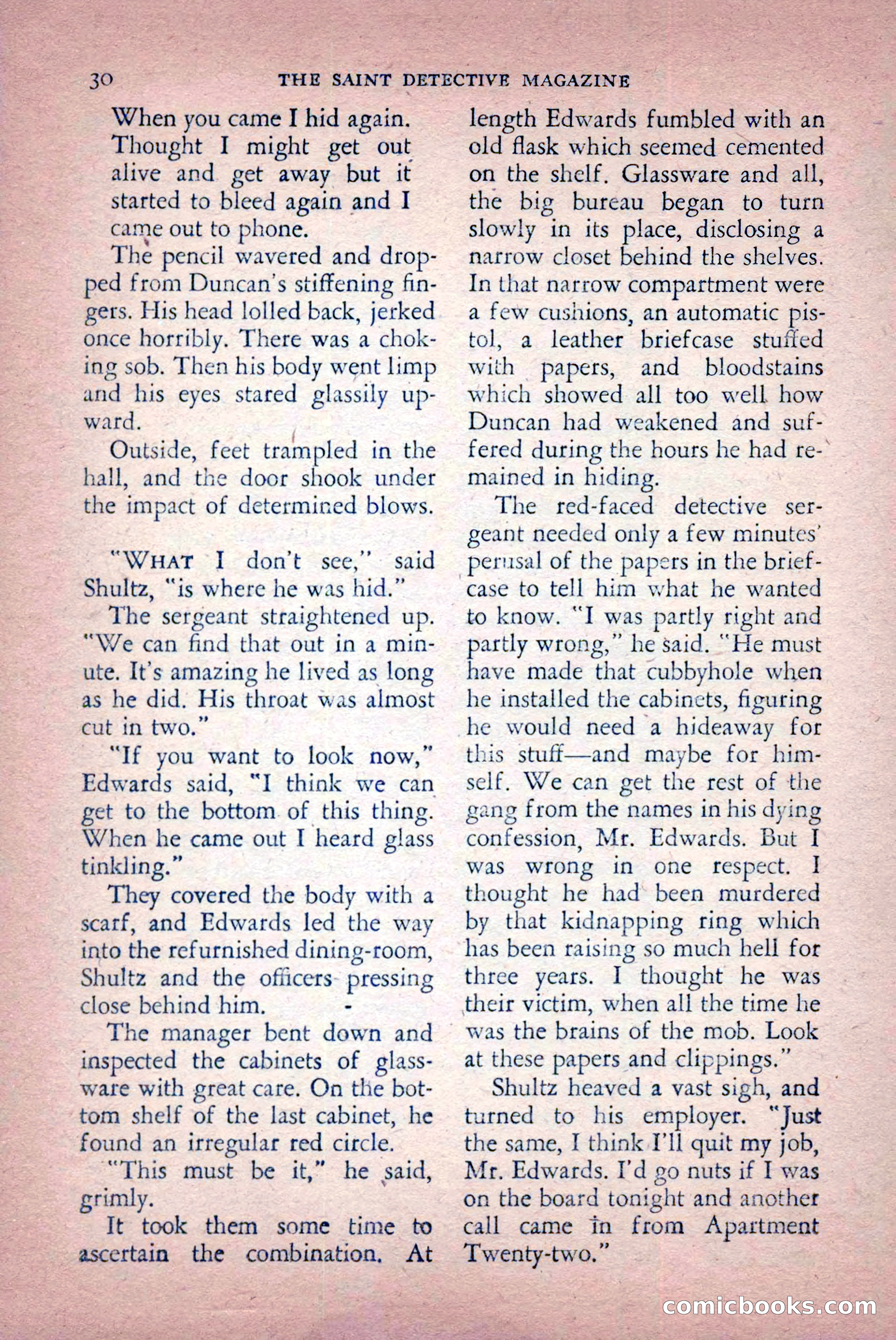 The Saint Detective Magazine, April 1956 — page 32 of 164