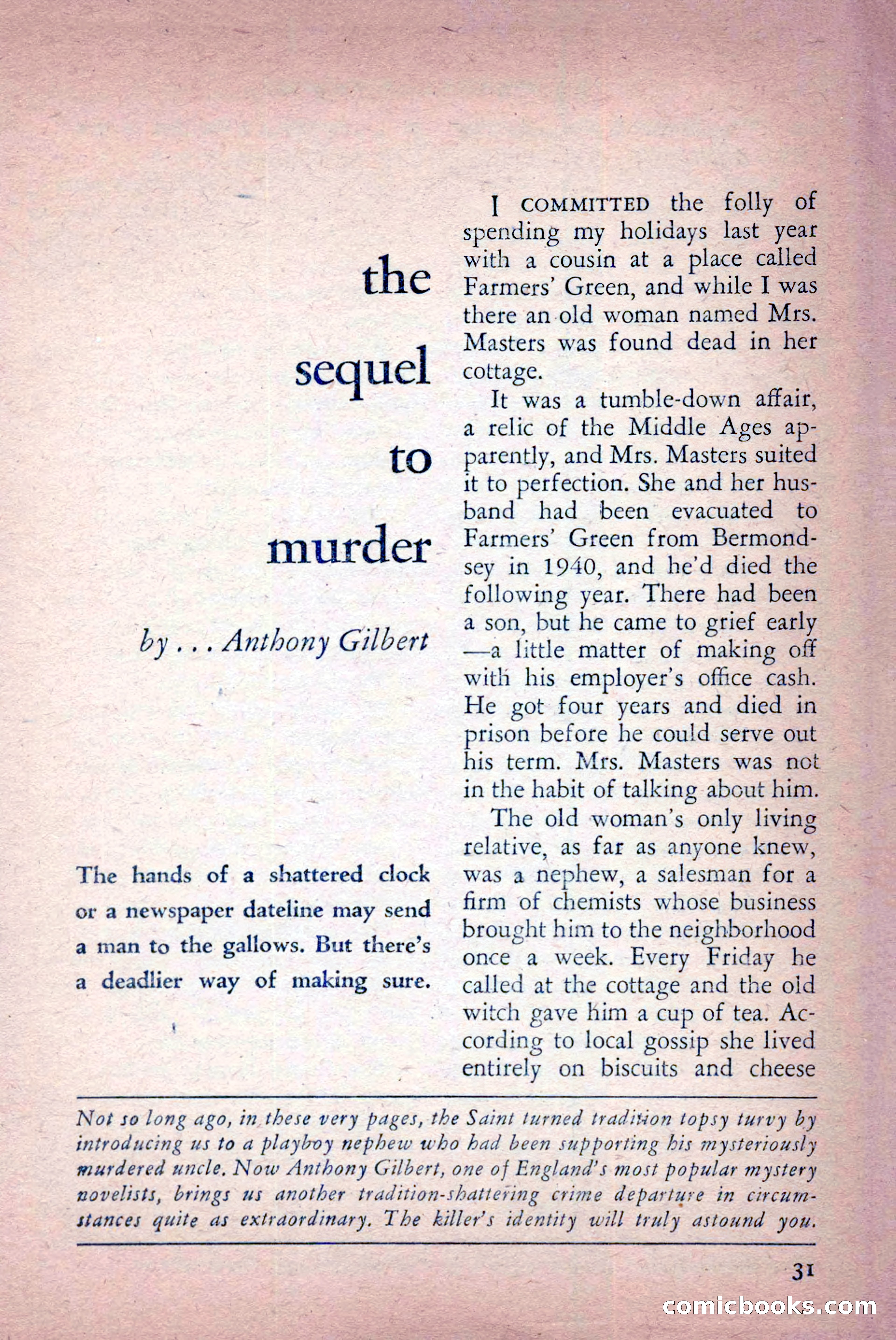 The Saint Detective Magazine, April 1956 — page 33 of 164