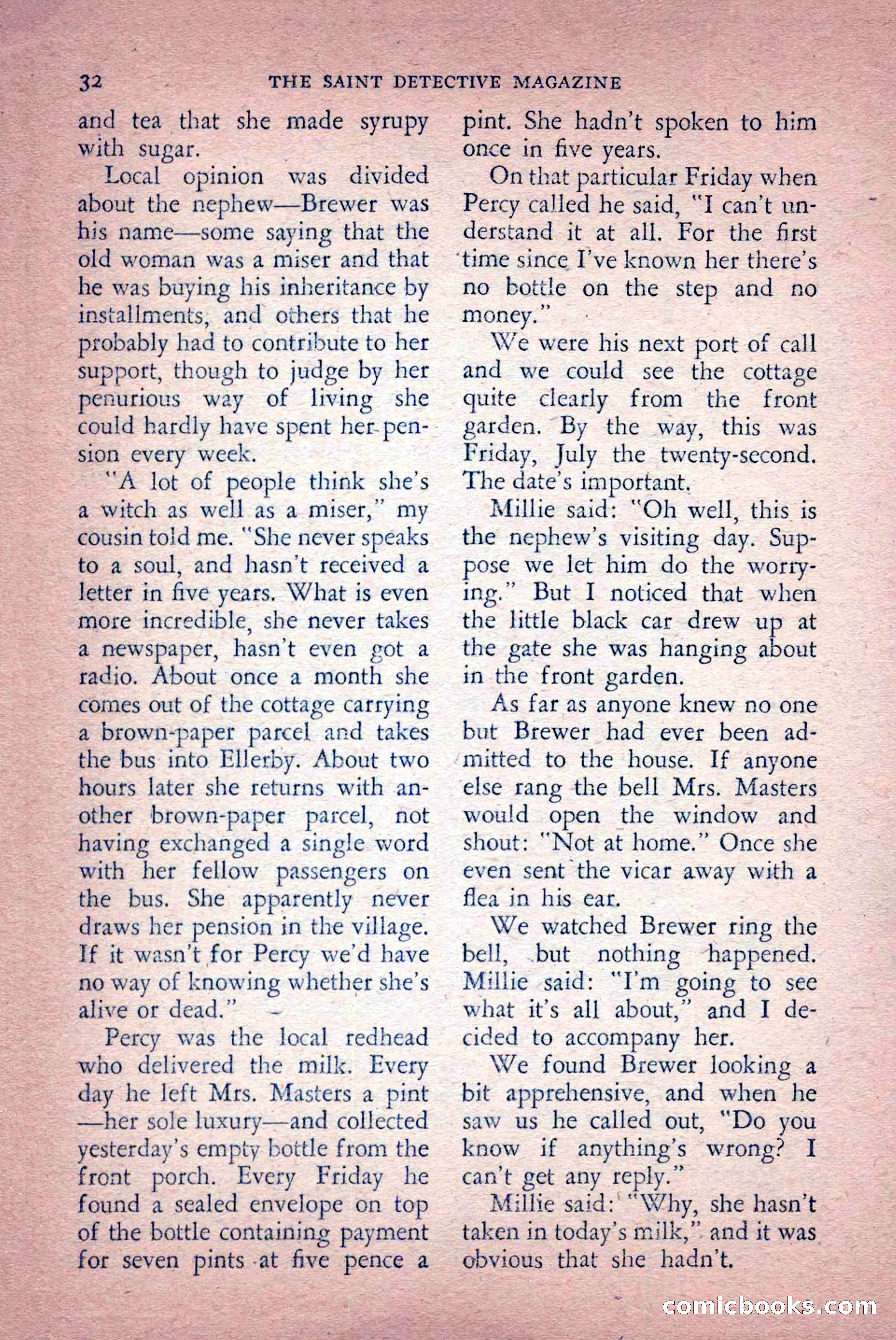 The Saint Detective Magazine, April 1956 — page 34 of 164