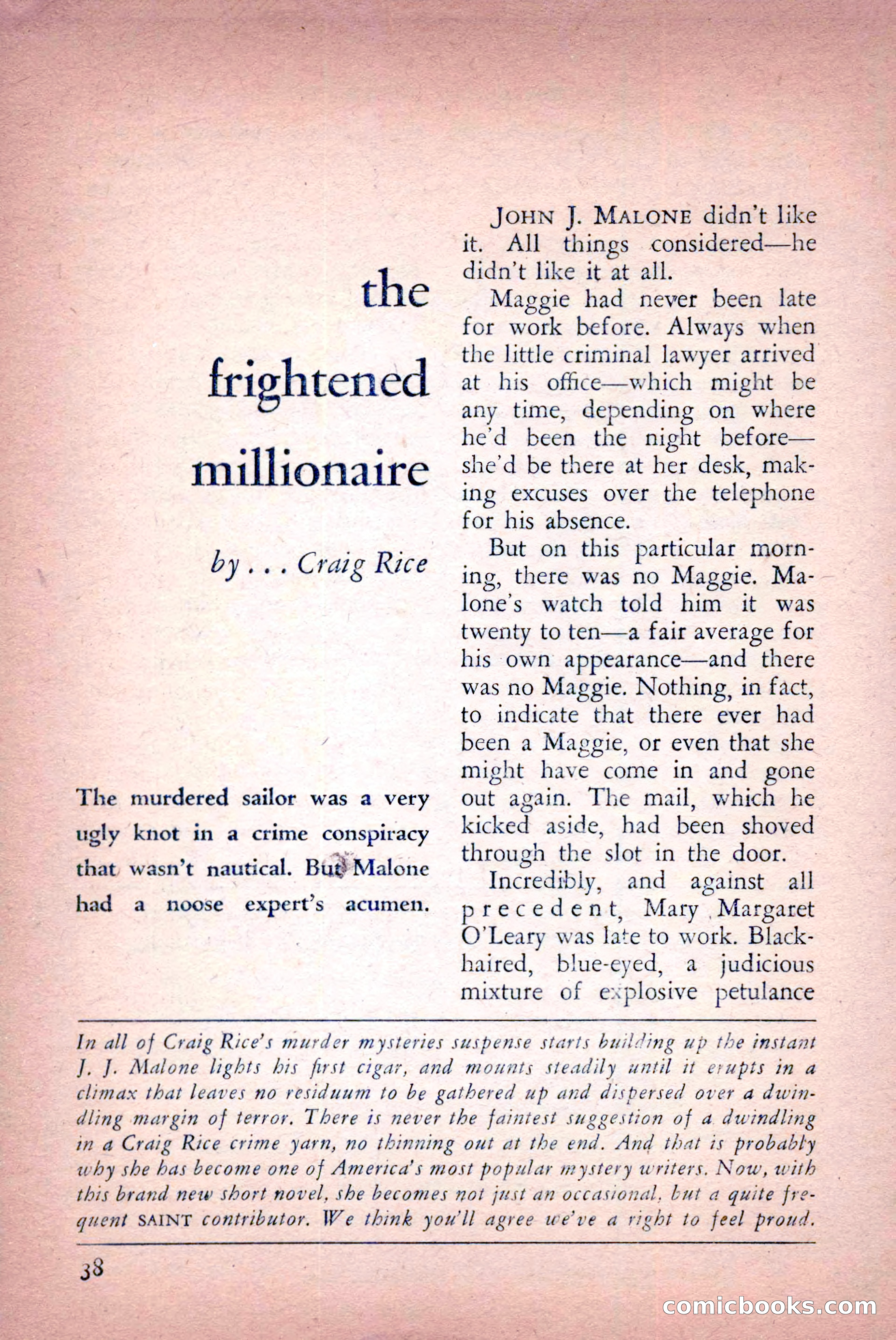 The Saint Detective Magazine, April 1956 — page 40 of 164
