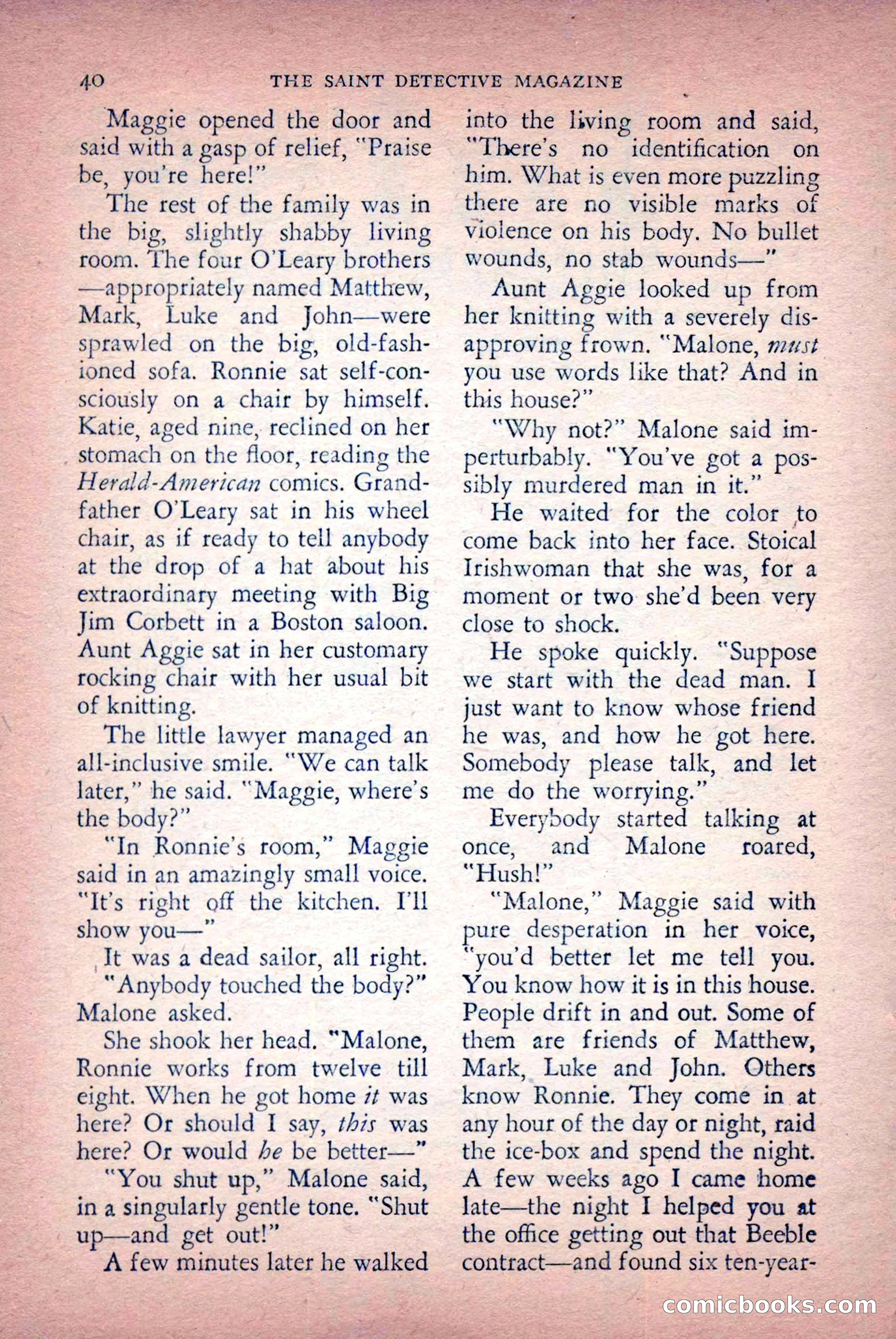 The Saint Detective Magazine, April 1956 — page 42 of 164