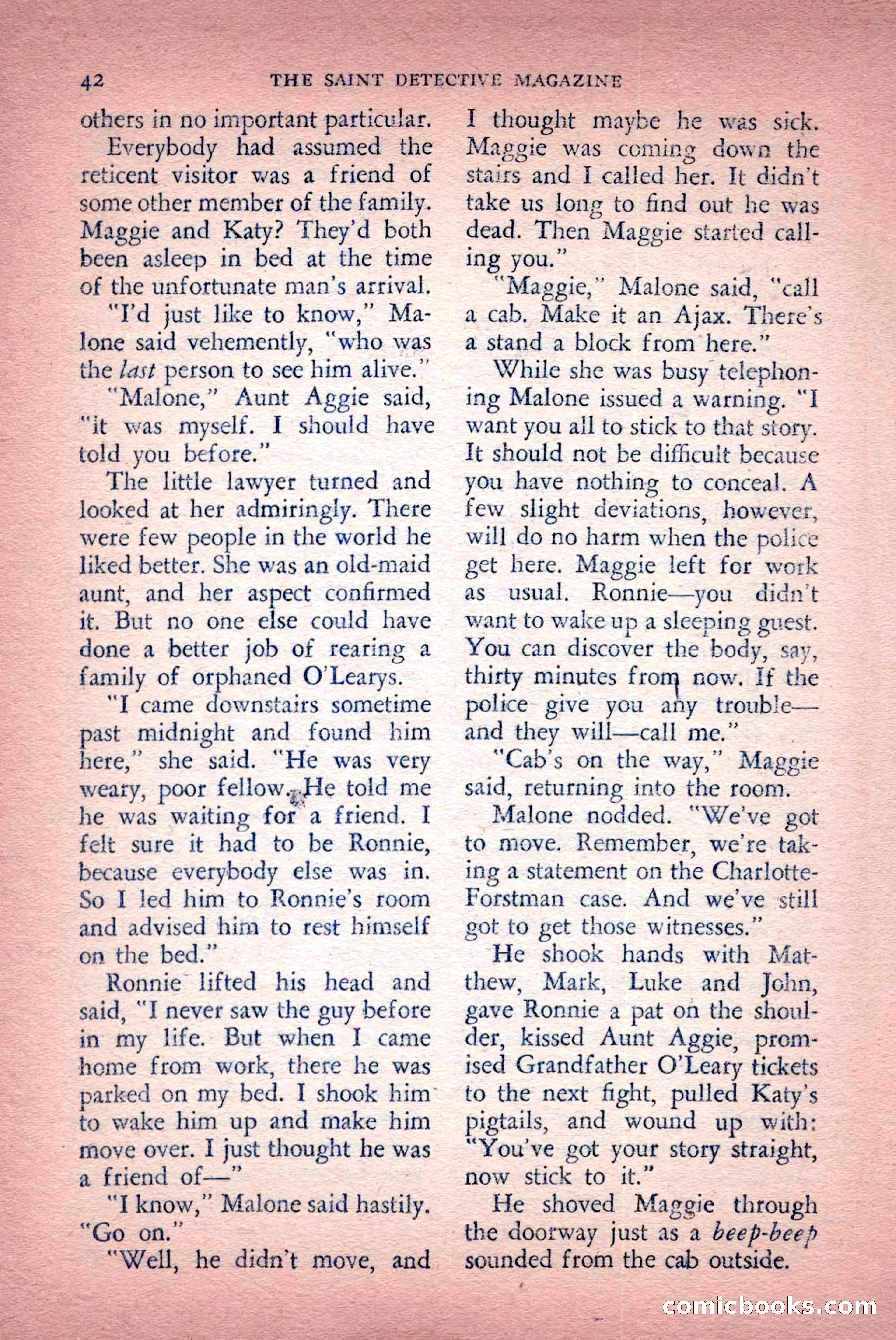 The Saint Detective Magazine, April 1956 — page 44 of 164