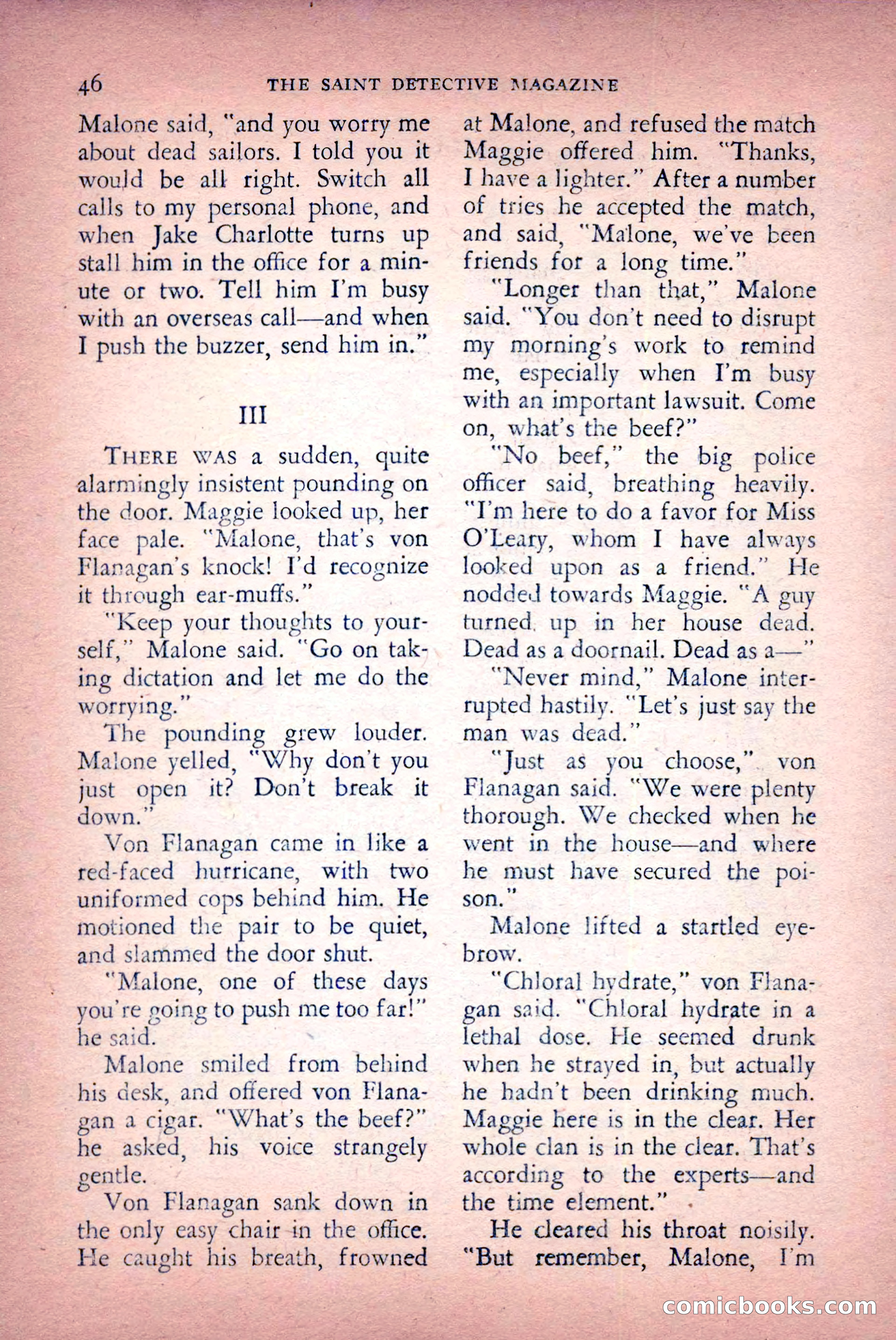 The Saint Detective Magazine, April 1956 — page 48 of 164