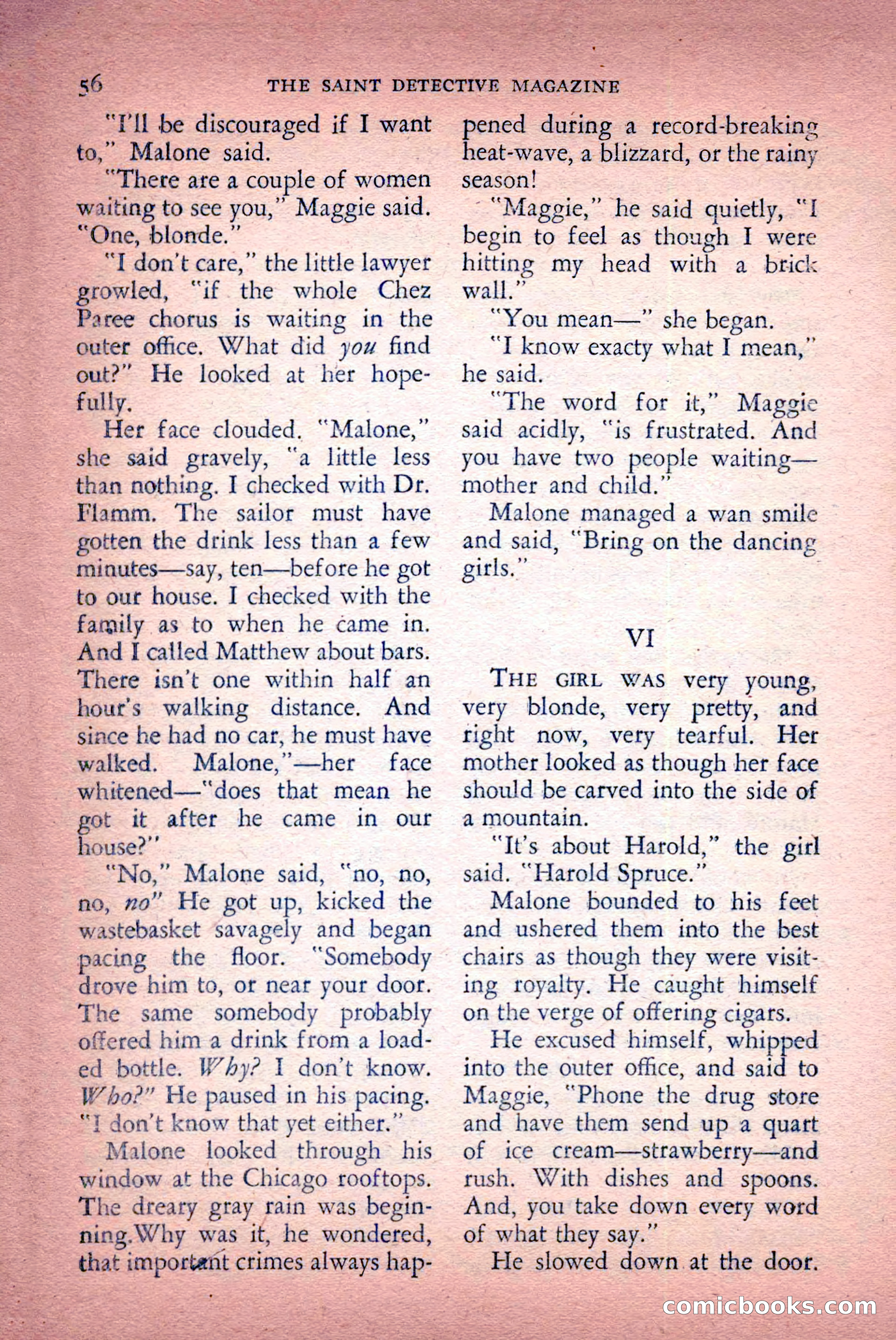 The Saint Detective Magazine, April 1956 — page 58 of 164