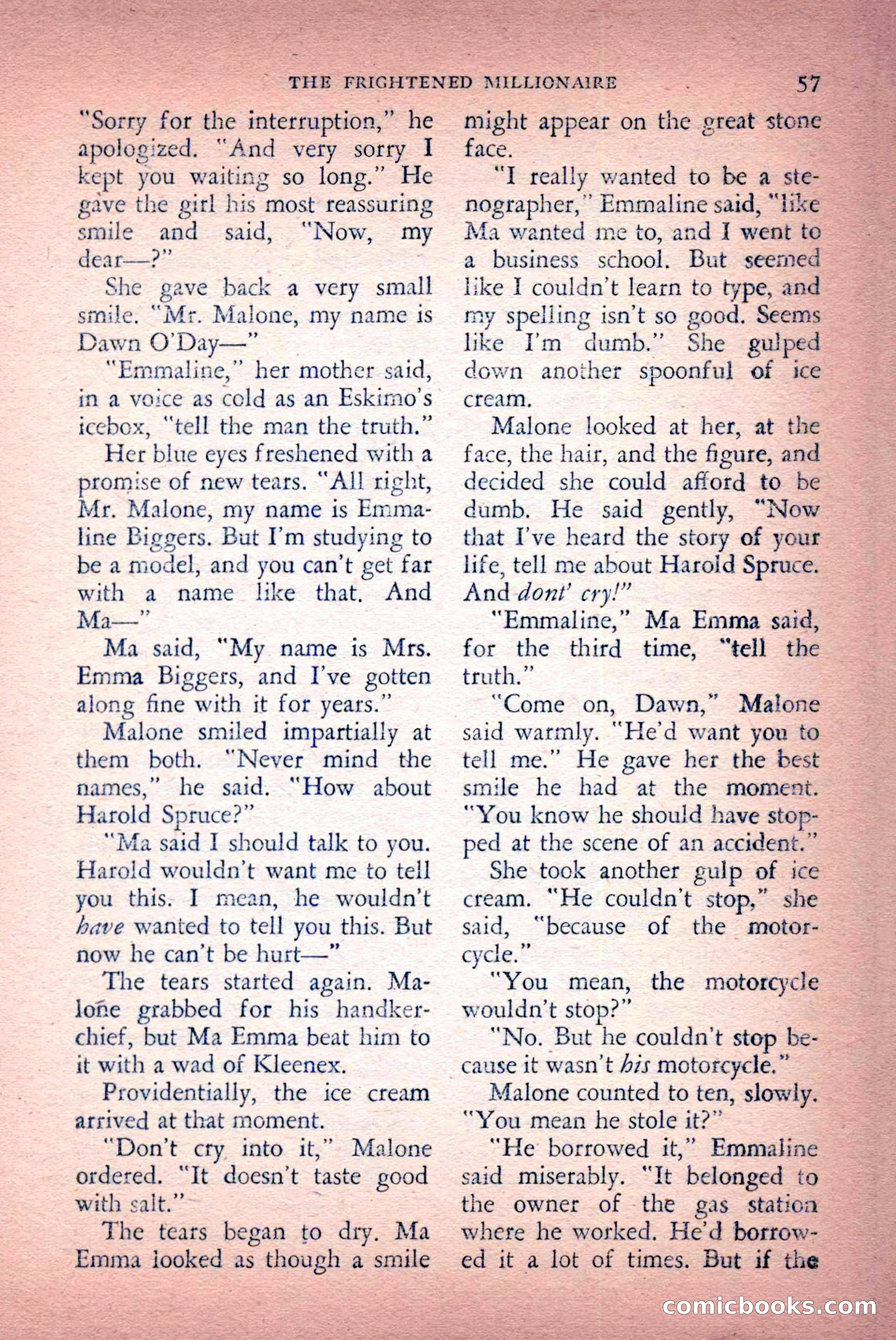 The Saint Detective Magazine, April 1956 — page 59 of 164