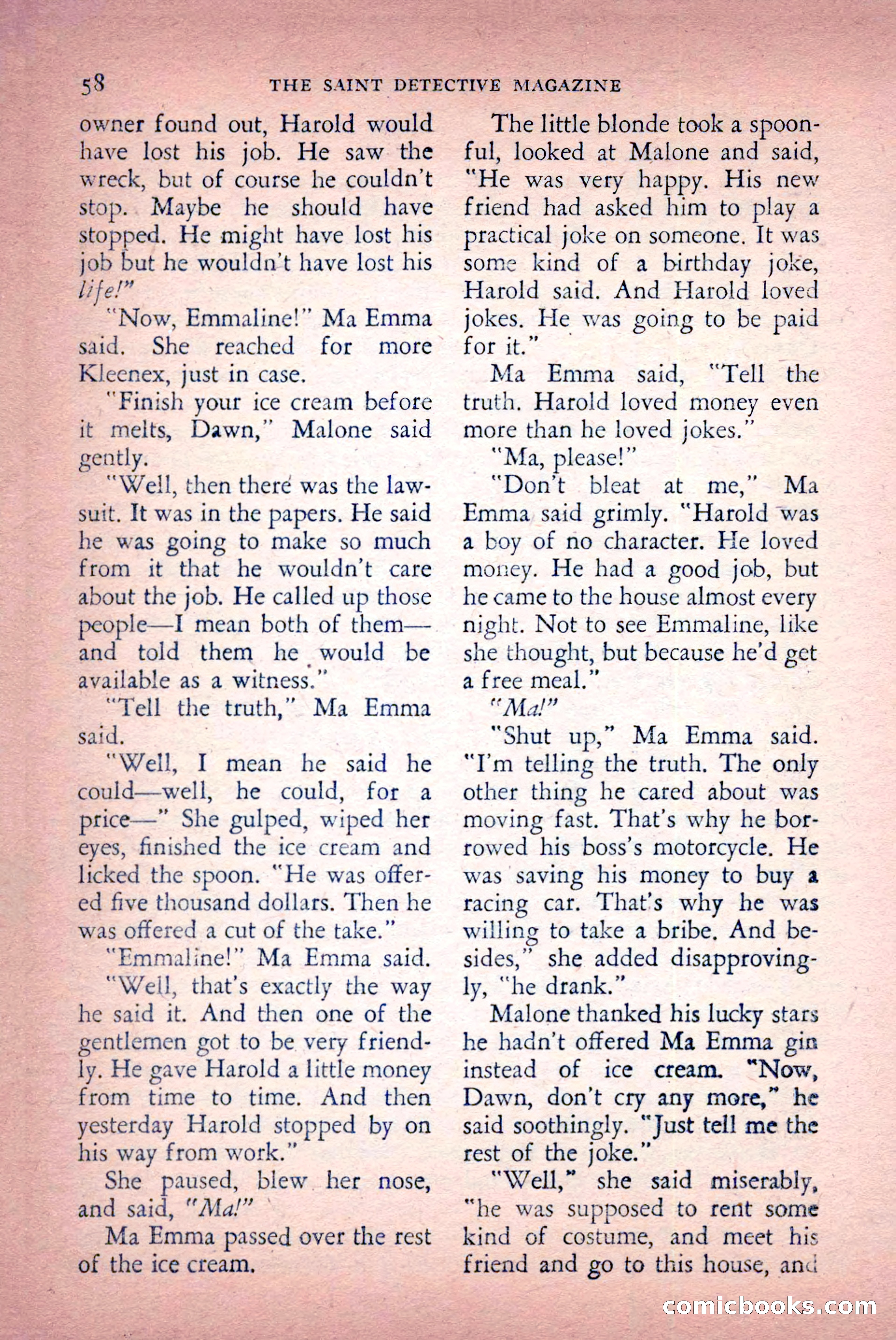The Saint Detective Magazine, April 1956 — page 60 of 164