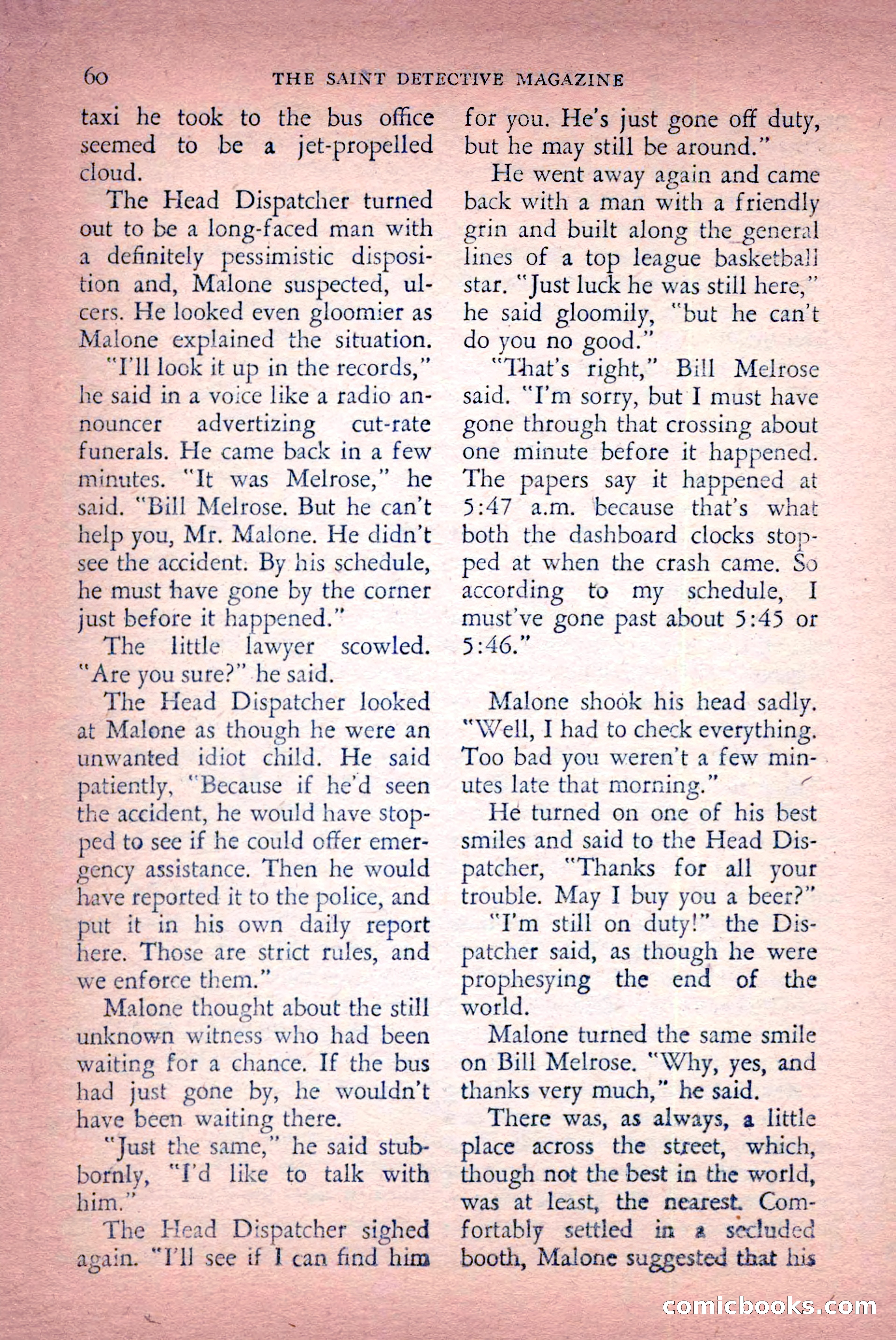 The Saint Detective Magazine, April 1956 — page 62 of 164