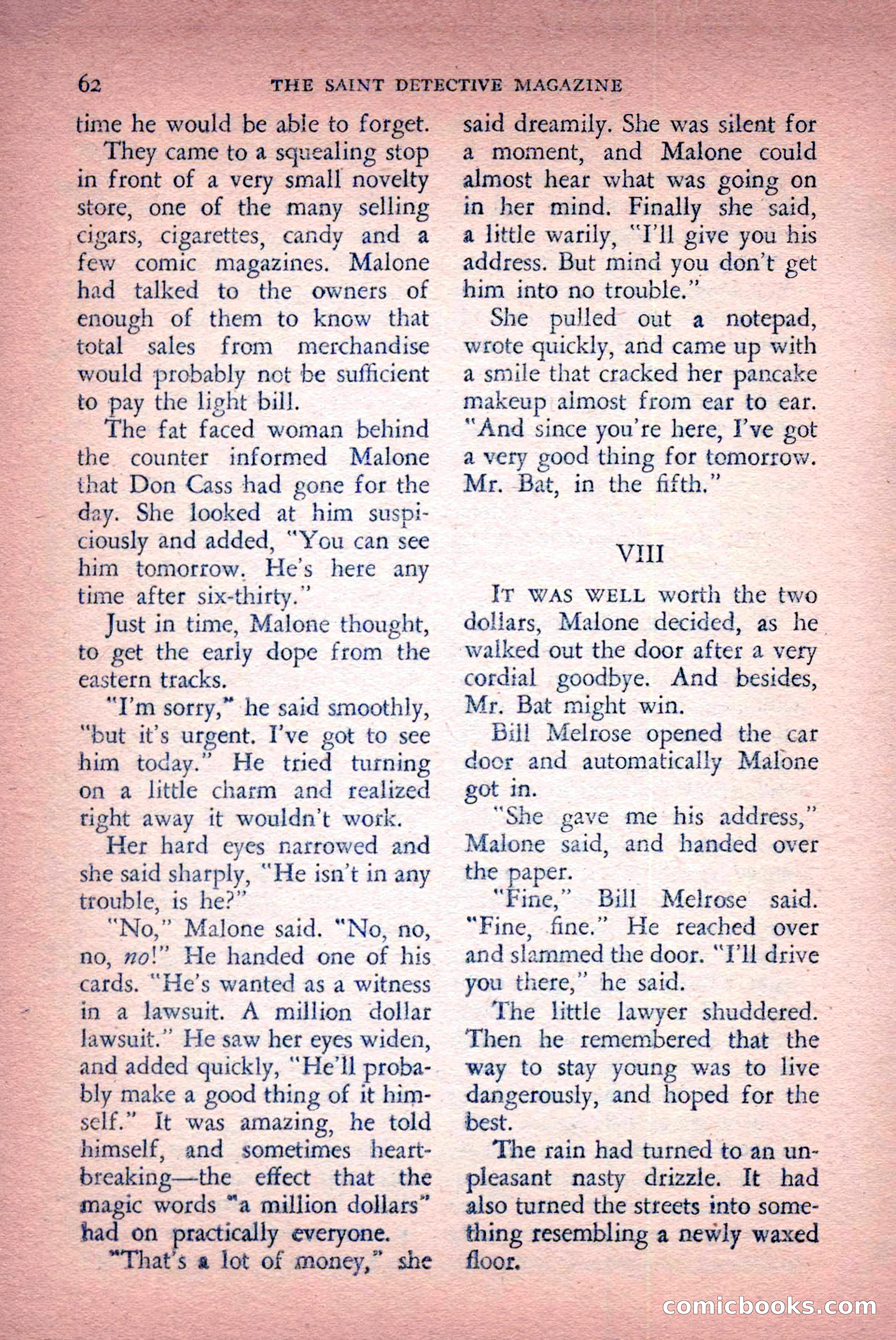 The Saint Detective Magazine, April 1956 — page 64 of 164