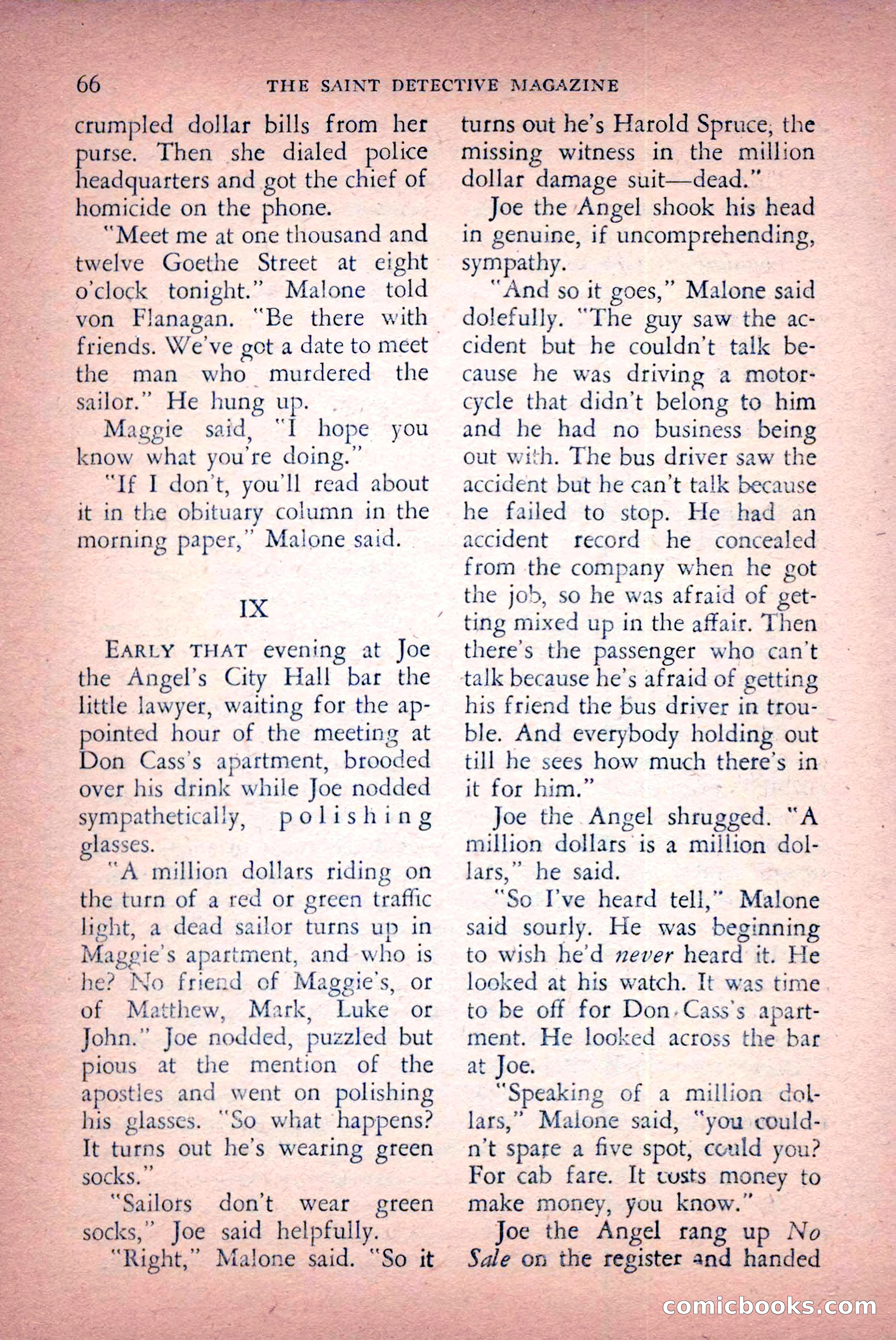 The Saint Detective Magazine, April 1956 — page 68 of 164