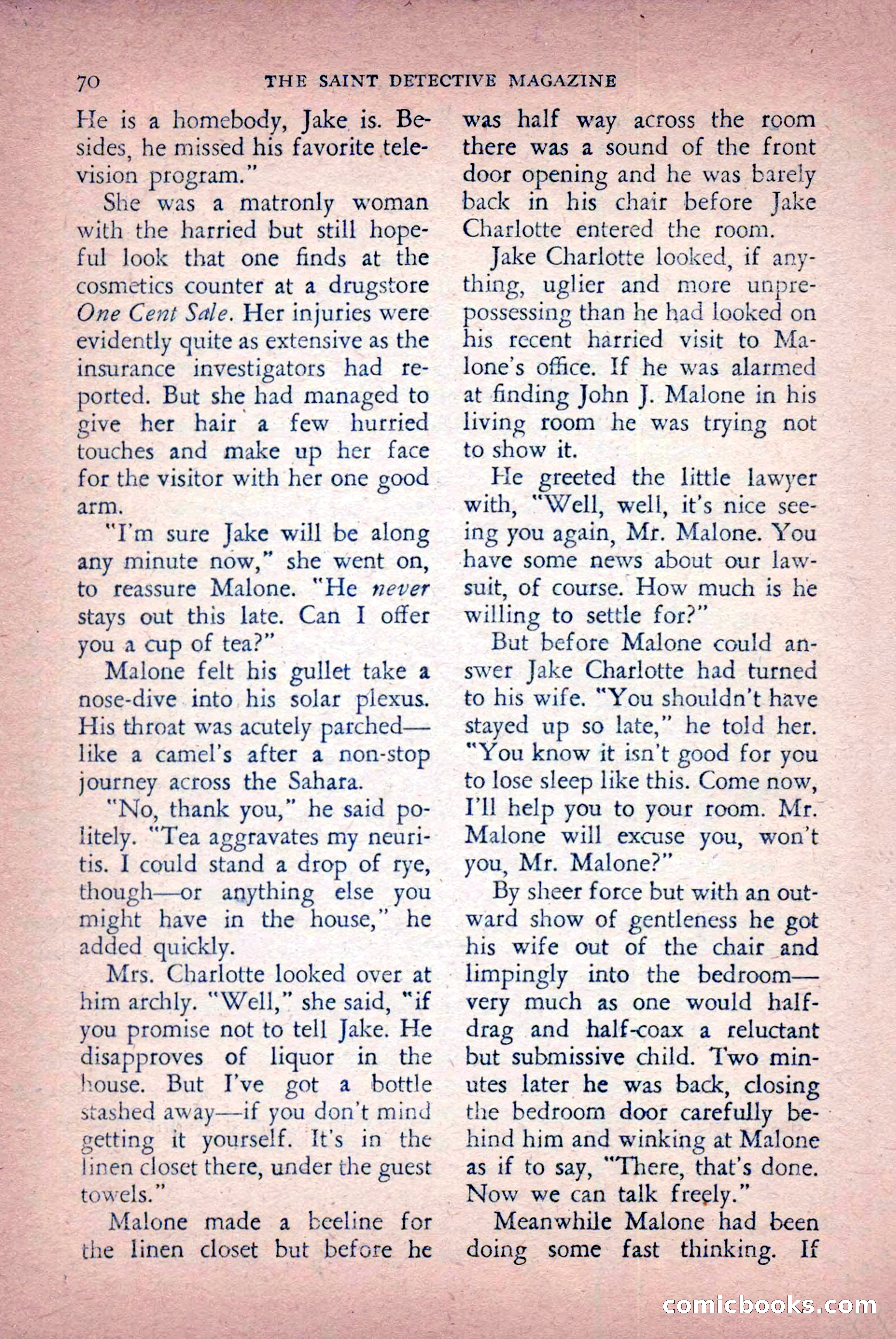 The Saint Detective Magazine, April 1956 — page 72 of 164