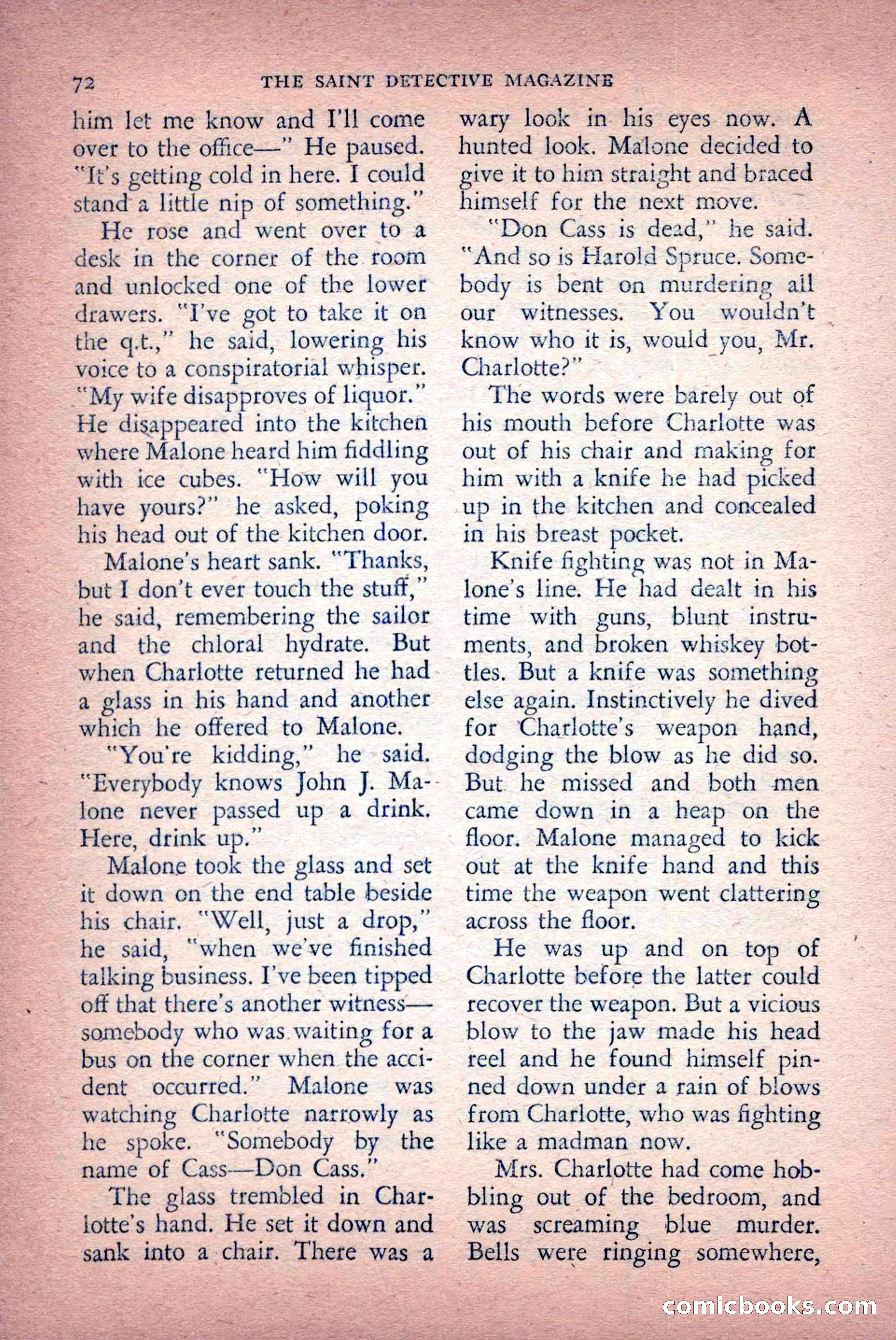 The Saint Detective Magazine, April 1956 — page 74 of 164