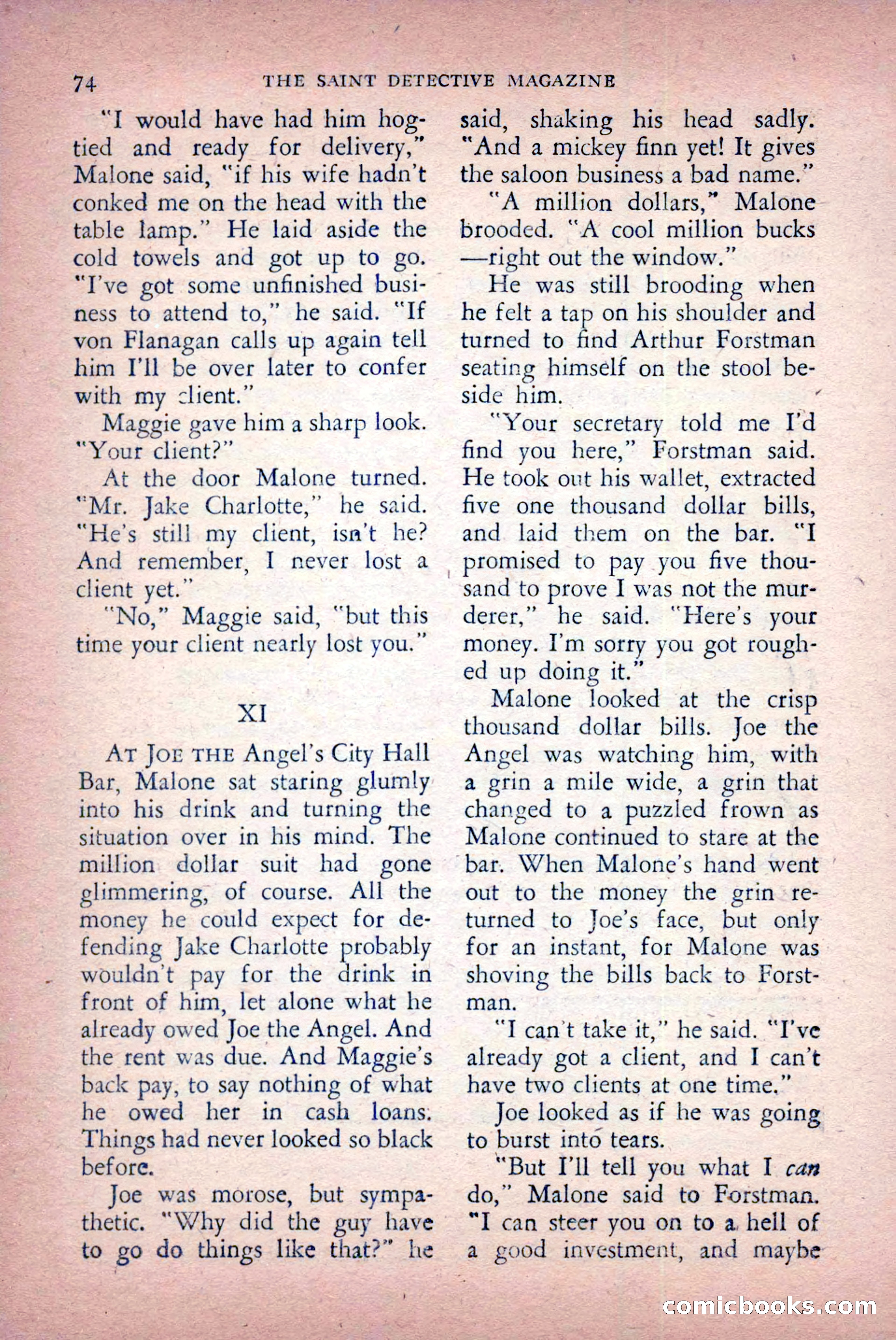 The Saint Detective Magazine, April 1956 — page 76 of 164