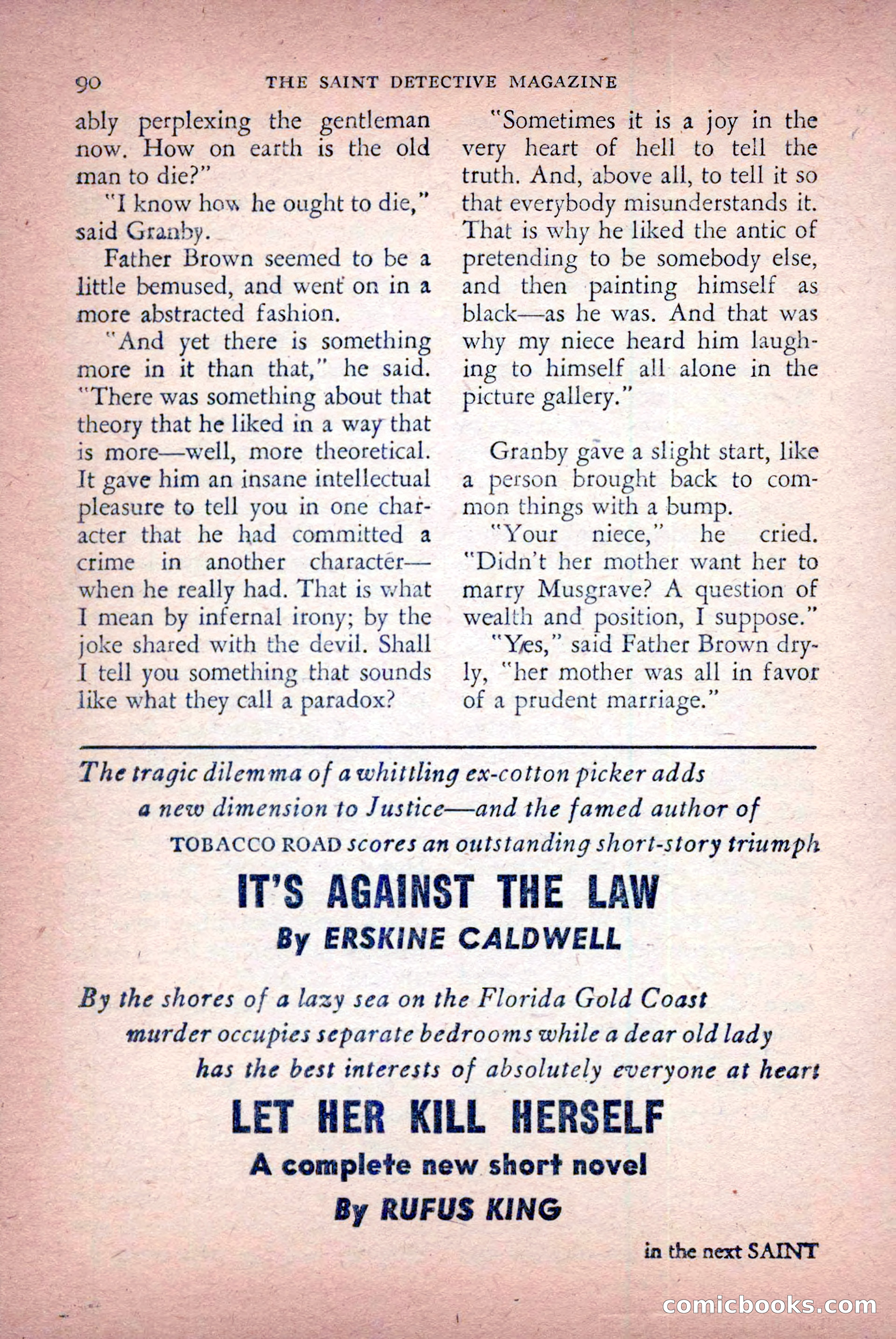 The Saint Detective Magazine, April 1956 — page 92 of 164