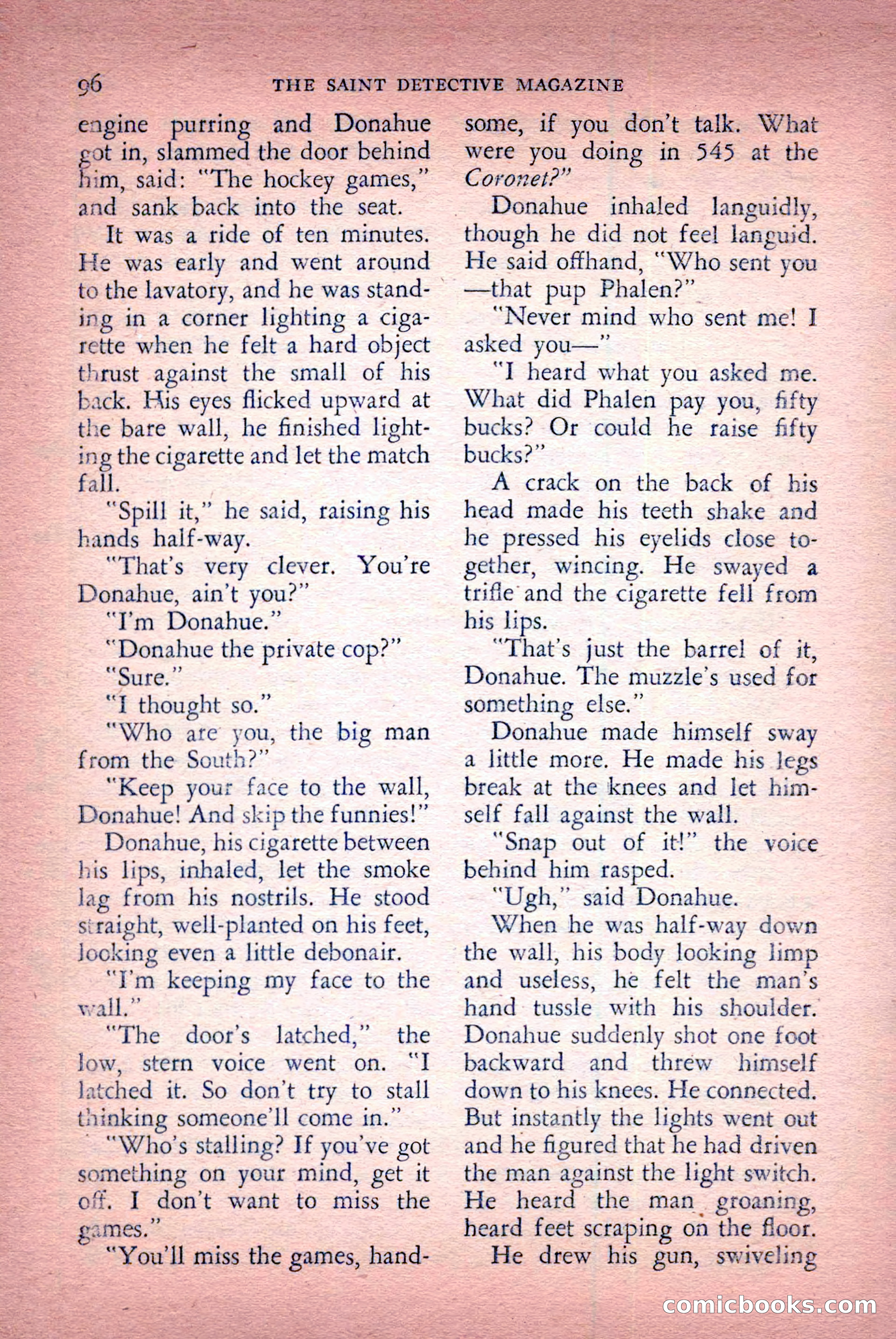 The Saint Detective Magazine, April 1956 — page 98 of 164