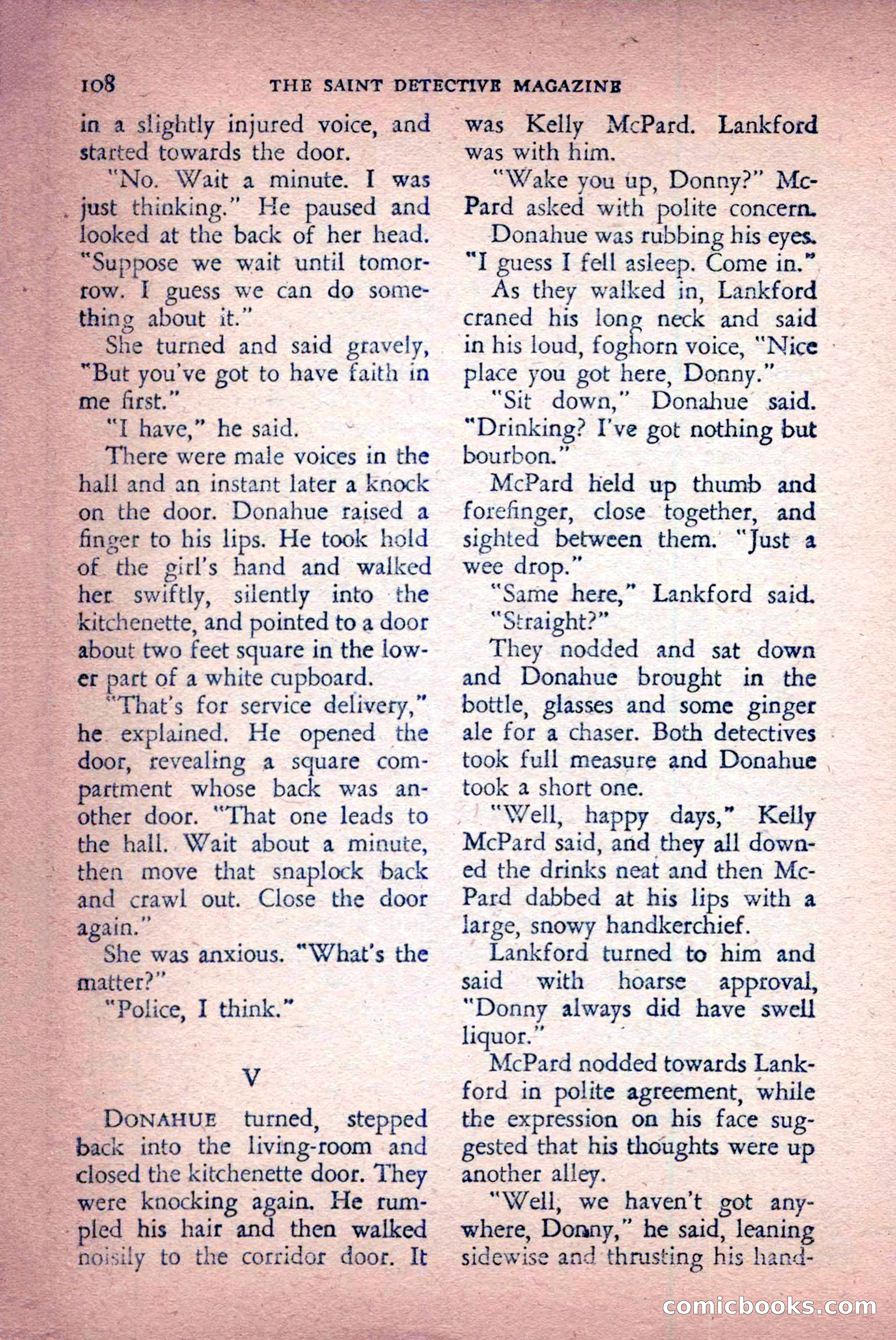 The Saint Detective Magazine, April 1956 — page 110 of 164